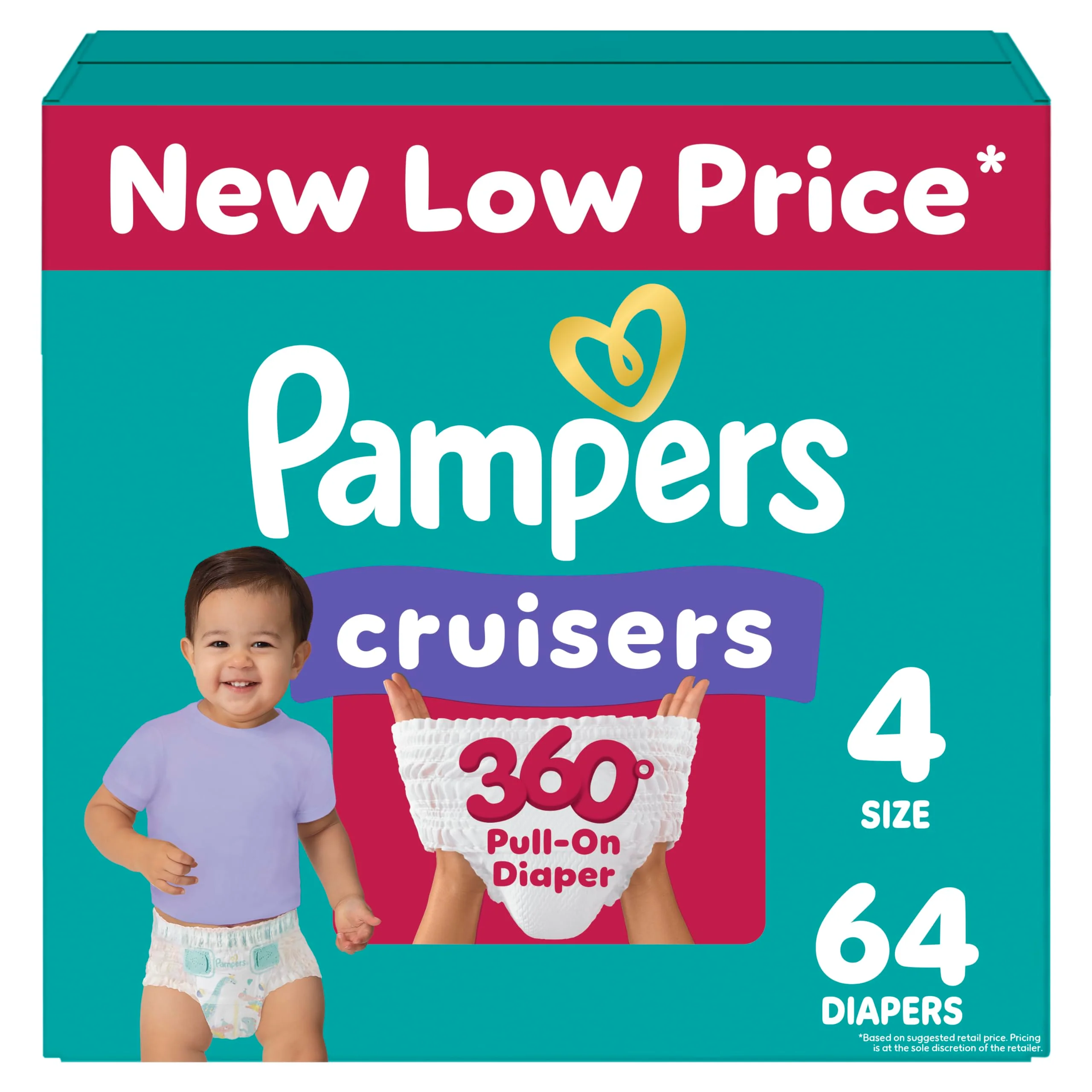 Pampers Diapers - Cruisers 360 - Size 6, 48 Count, Babyproof up to 100% Leakproof Pull-On Diaper - Image 34