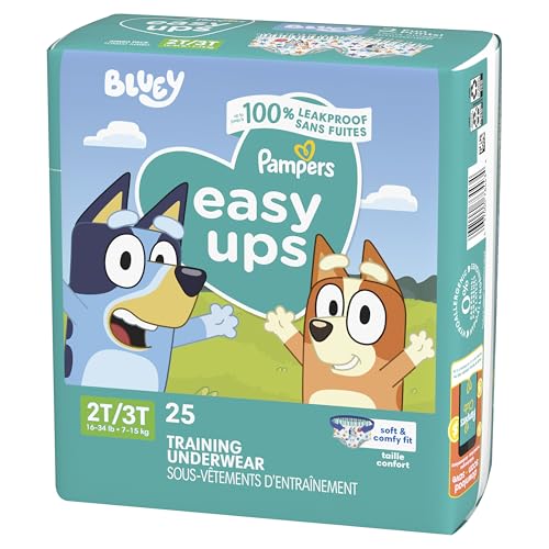 Pampers Training Pants - Easy Ups Boys & Girls Bluey - Size 2T-3T, 140 Count, Children's Potty Underwear (Packaging May Vary) - Image 27