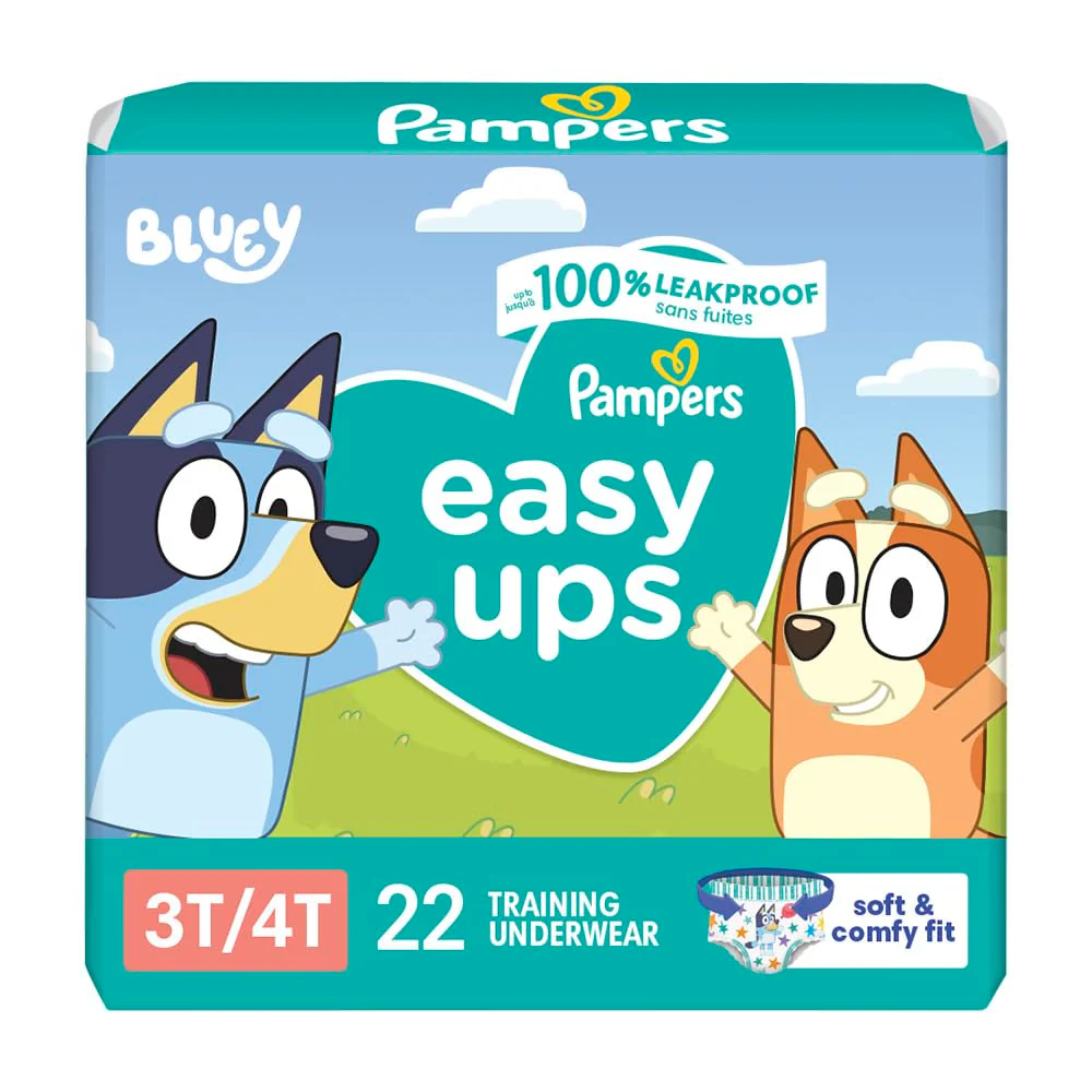 Pampers Training Pants - Easy Ups Boys & Girls Bluey - Size 2T-3T, 140 Count, Children's Potty Underwear (Packaging May Vary) - Image 28
