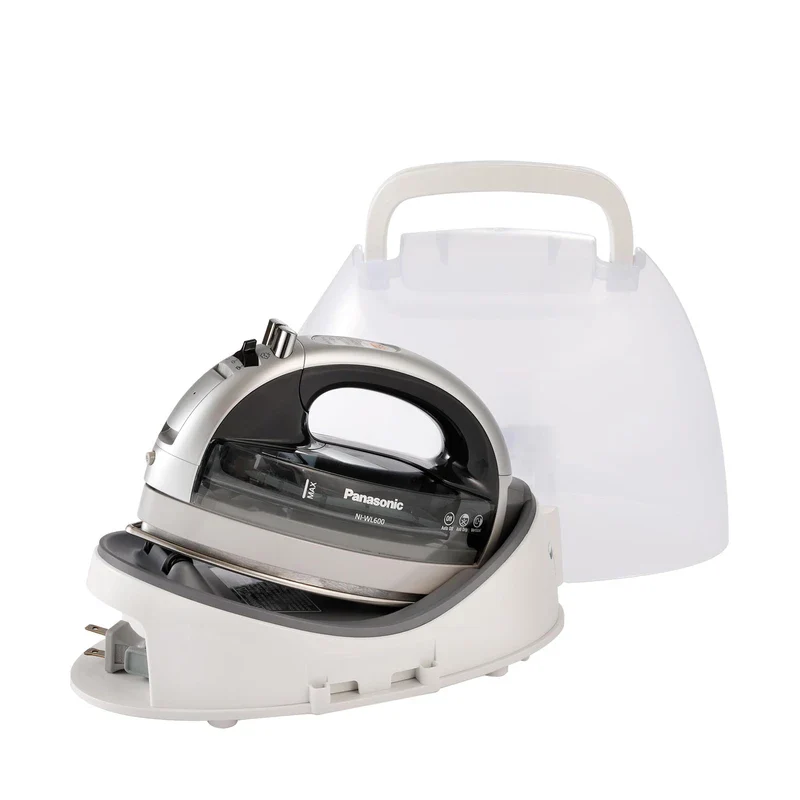 Panasonic Panasonic NI-WL600 Cordless Steam/Dry Iron, 1500W Wide Stainless Steel Plate, Silver/Black