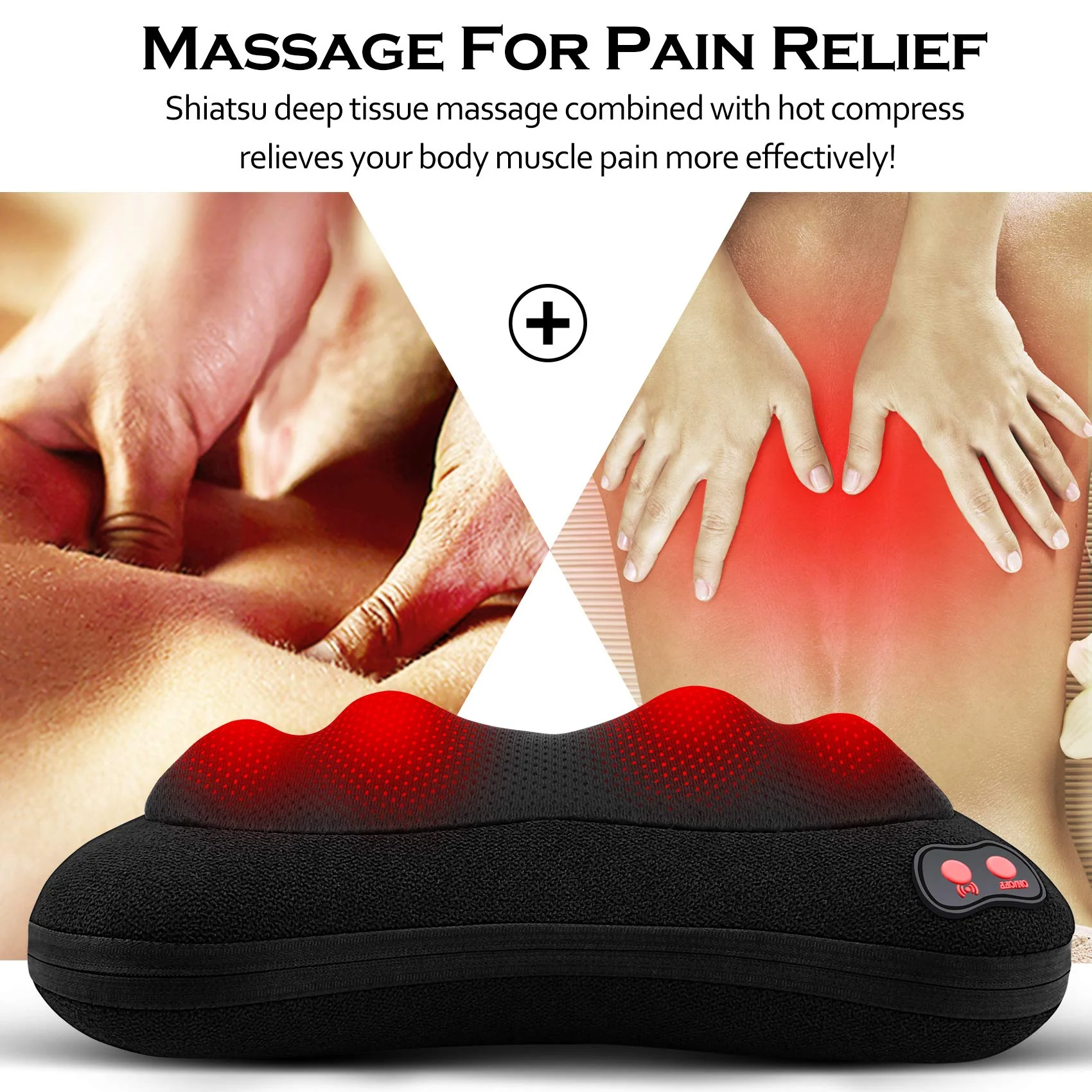 Papillon Back Massager,Shiatsu Neck Massager for Pain Relief,Electric Shoulder Foot Massage Pillow with Heat,Gifts for Mothers Day,Christmas Gifts for Women/Men,Deep Tissue Kneading for Waist,Legs - Image 6