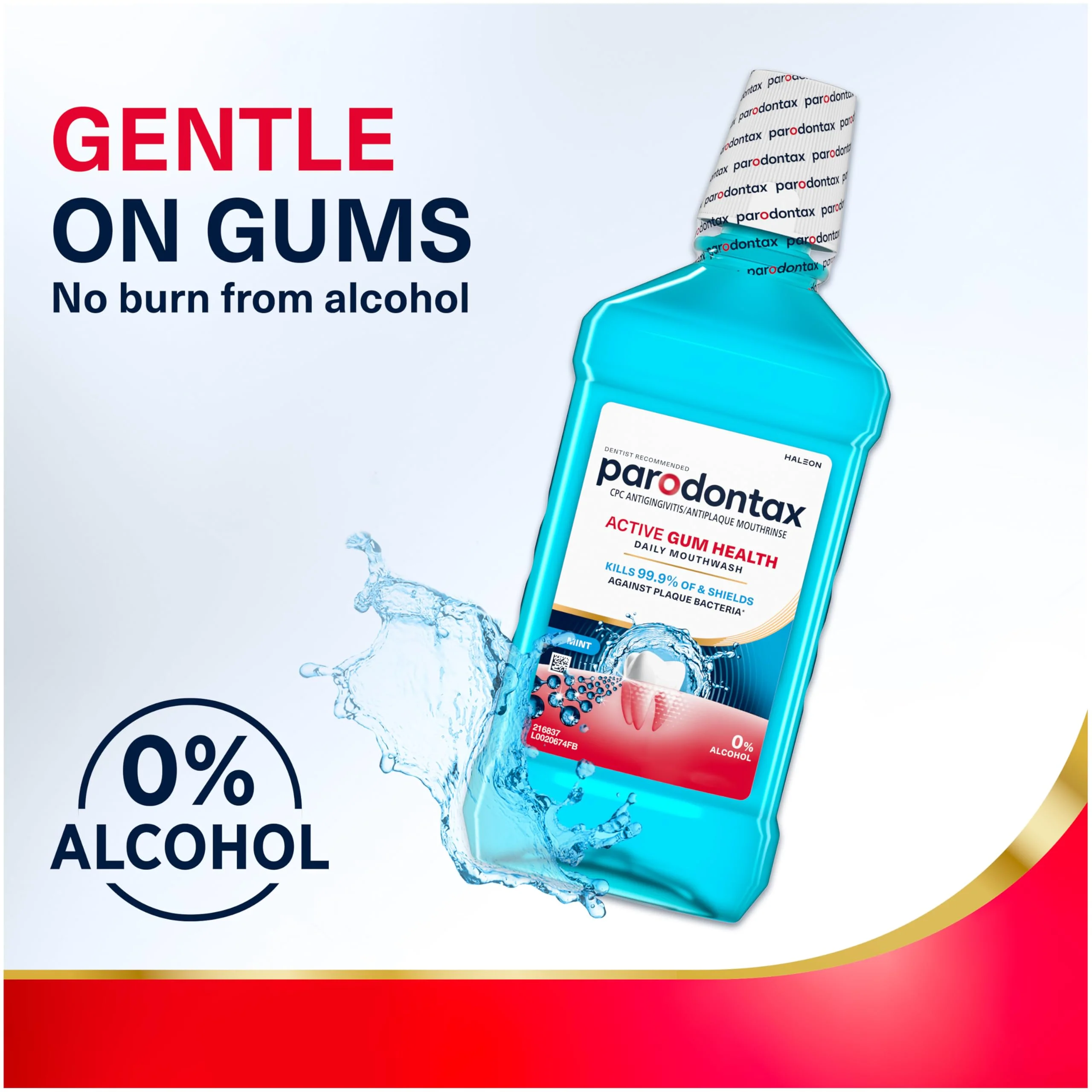 Parodontax Active Gum Health Mouthwash, Antiplaque and Antigingivitis Mouthwash, Mint, 3x16.9 Fl Oz - Image 11