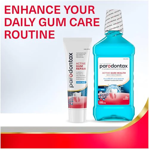 Parodontax Active Gum Health Mouthwash, Antiplaque and Antigingivitis Mouthwash, Mint, 3x16.9 Fl Oz - Image 5