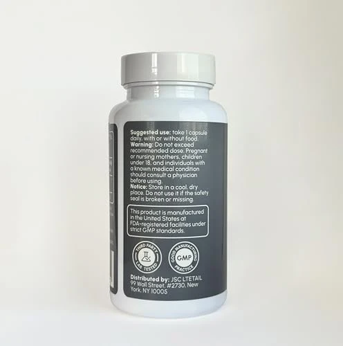 partiQlar Spermidine Supplement - 99% Purity - 8 mg per Capsule - 3rd Party Lab Tested - for Men & Women Cellular Renewal, Longevity - Made in USA - 60 Capsules - Image 8