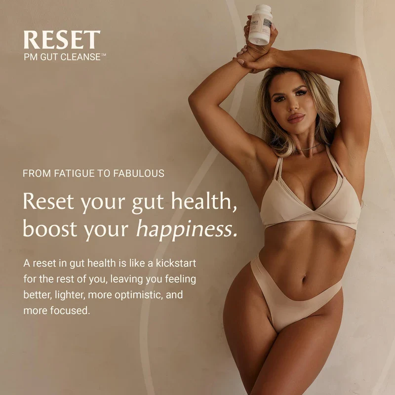 Paulina FITNESS Reset Overnight Digestive Aid, Bloating Relief, & Gut Health Supplement | Natural Detox & Digestive Cleanse to Support Weight Management and Relieve Constipation | 90 Capsules - Image 7