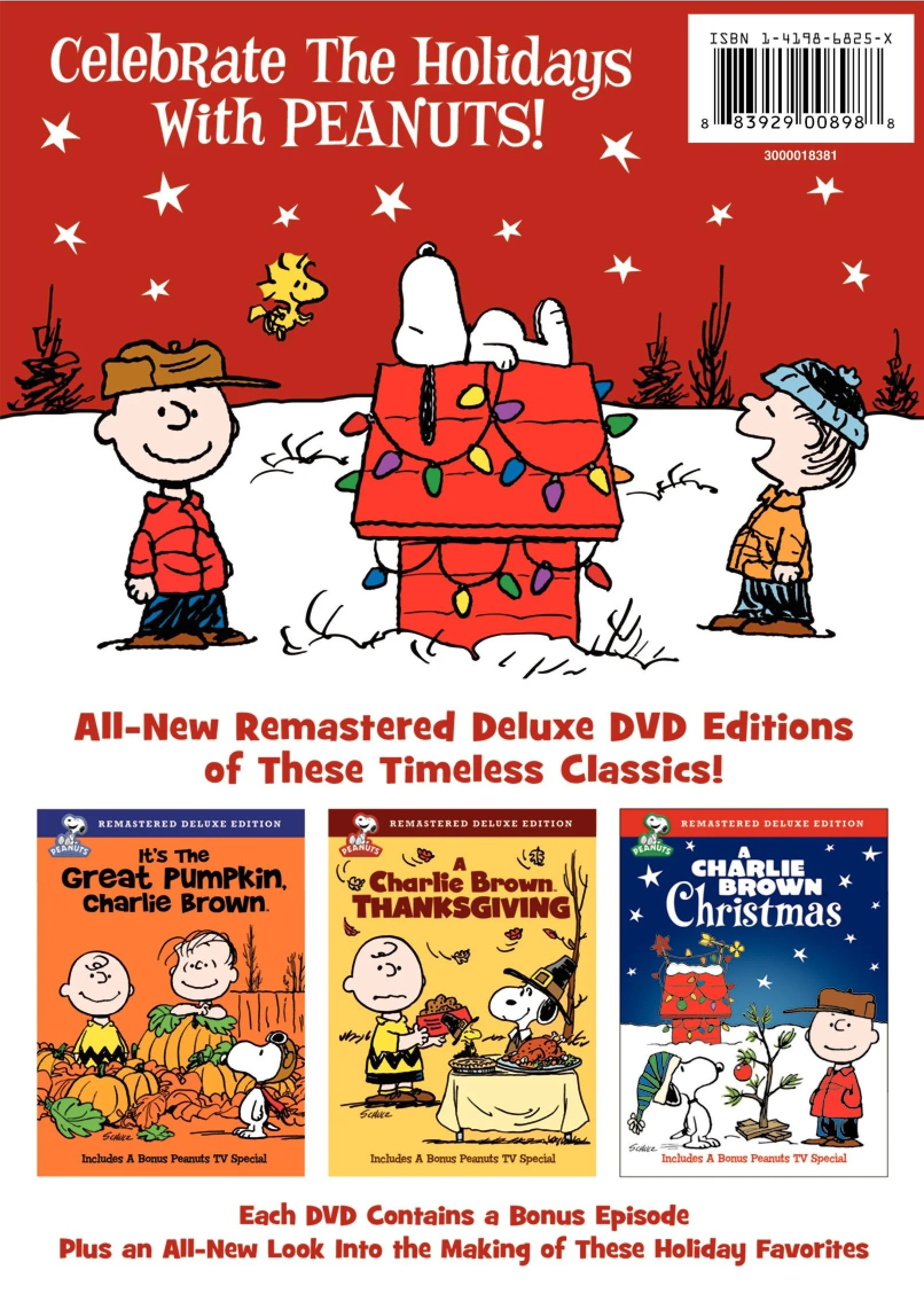 Peanuts Holiday Collection: It's the Great Pumpkin, Charlie Brown / A Charlie Brown Thanksgiving / A Charlie Brown Christmas - Image 2