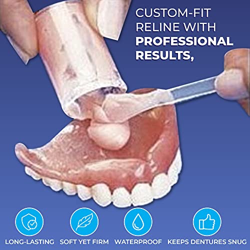 Perma Soft Denture Reliner Kit - Relines 2 Denture Plates - Semi Soft DIY Denture Liner for Upper and Lower - Image 5
