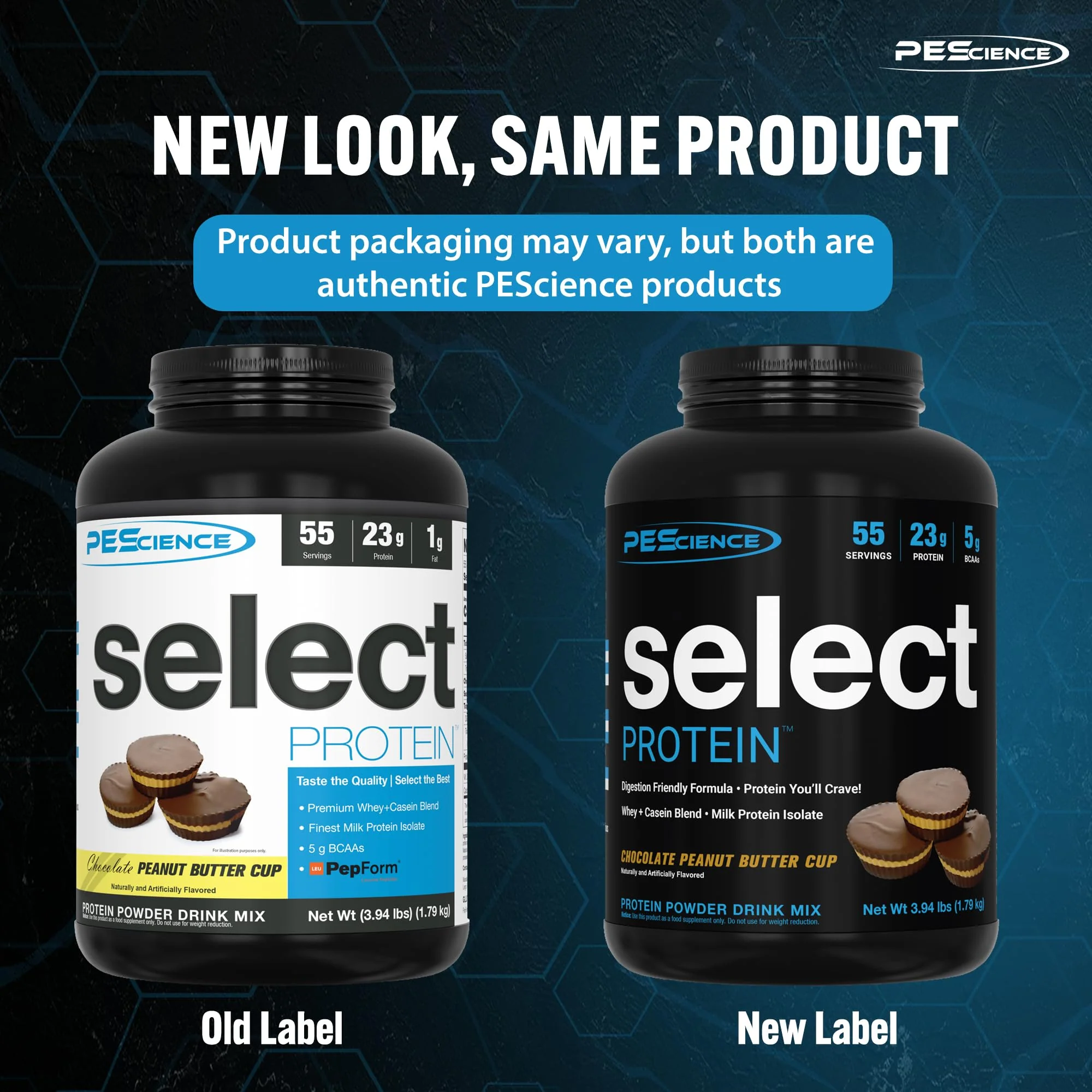 PEScience Select Protein Powder, Whey and Casein Blend, Clean Protein Powder for Women and Men, Low Calorie, Low Carb, Keto Friendly, Gluten Free, Chocolate Peanut Butter Cup, 55 Servings - Image 4