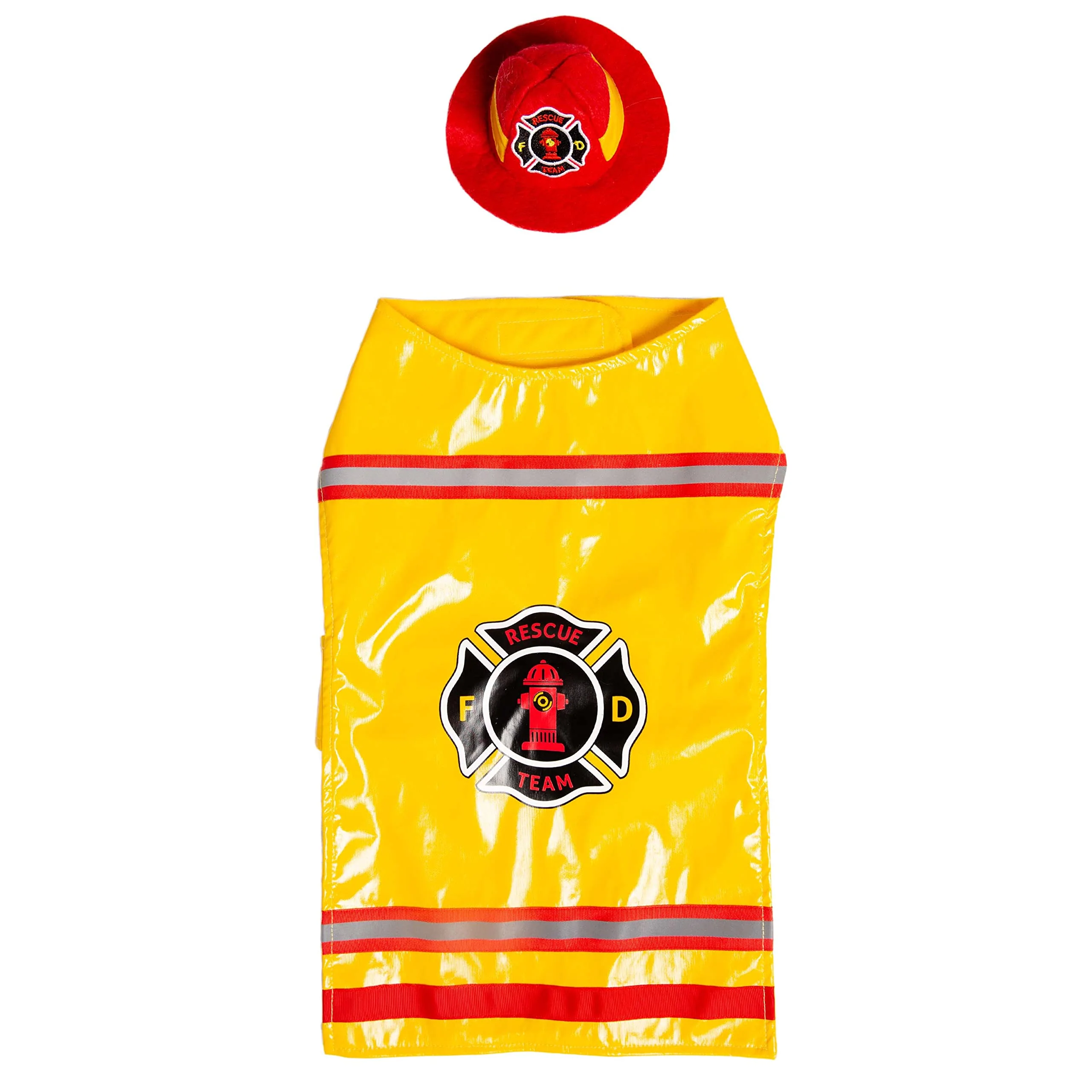 Pet Krewe Large Dog Firefighter Costume -Funny Halloween Pet Fireman Outfit Costumes for Fits Small, Medium, Large & Extra Large Pets - Perfect for Halloween, Christmas Holiday, Parties, Photoshoots - Image 7