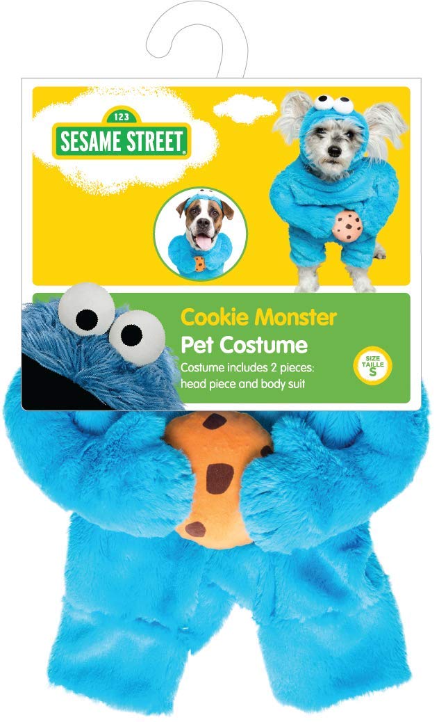 Pet Krewe Unleash The Parade Cookie Monster Dog Costume Sesame Street Pet Costumes for Medium Dogs or Cat Outfit - Perfect for Halloween, Christmas Holiday, Parties, Photoshoots, Gifts for Dog Lovers - Image 2