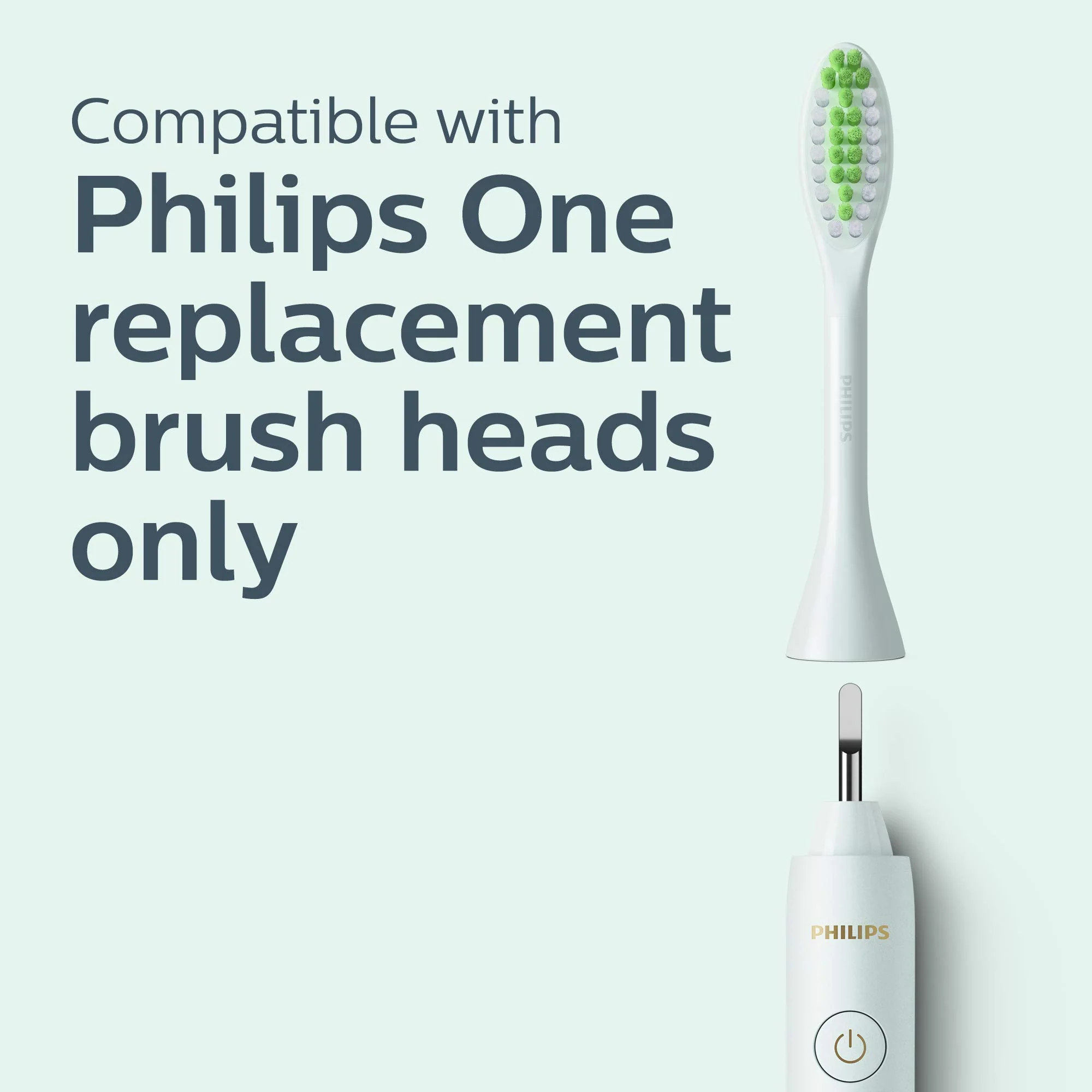 Philips One by Sonicare Battery Toothbrush, Mint Blue, HY1100/03 - Image 4