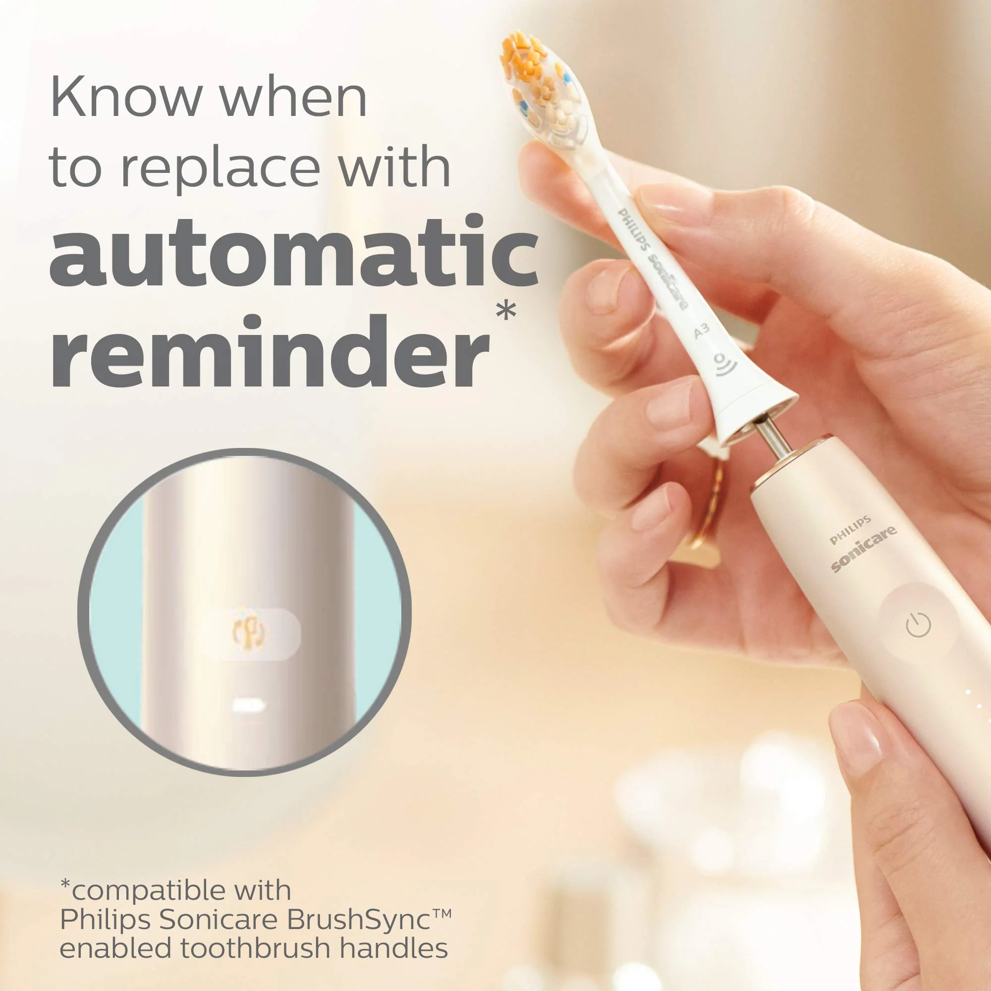 Philips Sonicare A3 Premium All-in-One, Genuine Replacement Toothbrush Heads, White, 2 Pack, HX9092/65 - Image 5