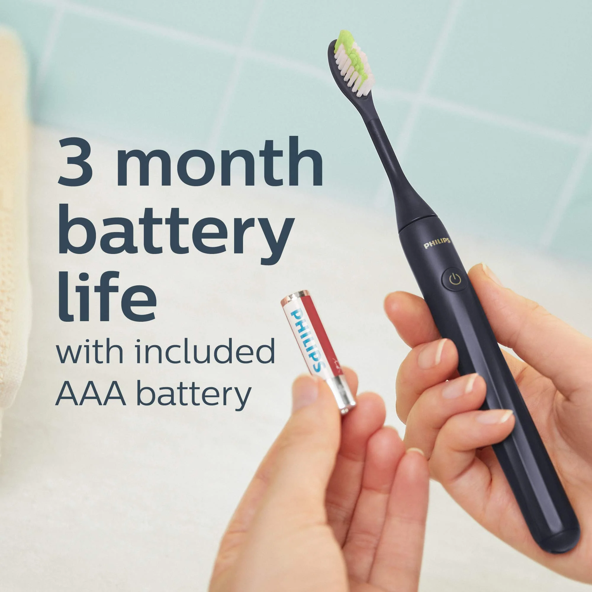 Philips Sonicare Battery Toothbrush, Midnight Blue, HY1100/04 - Image 7