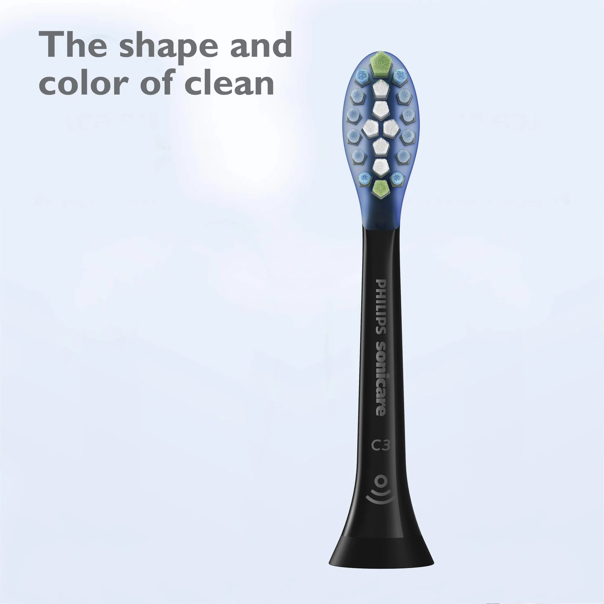 Philips Sonicare Genuine C3 Premium Plaque Control Replacement Toothbrush Heads, 2 Brush Heads, Black, HX9042/95 - Image 4