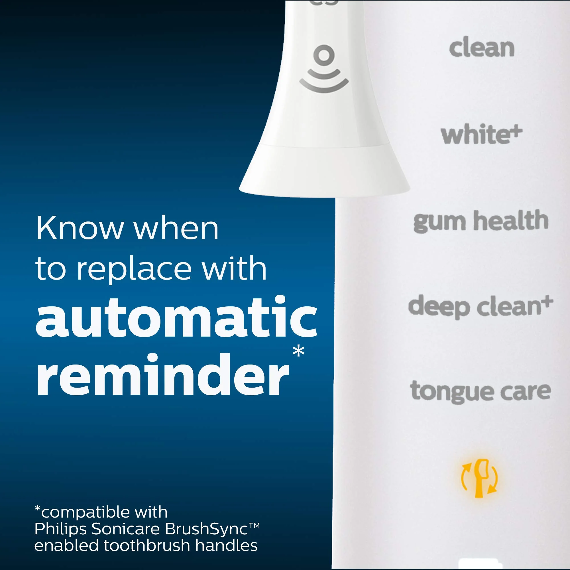 Philips Sonicare Genuine W DiamondClean Replacement Toothbrush Heads, 3 Brush Heads, White, HX6063/65 - Image 8