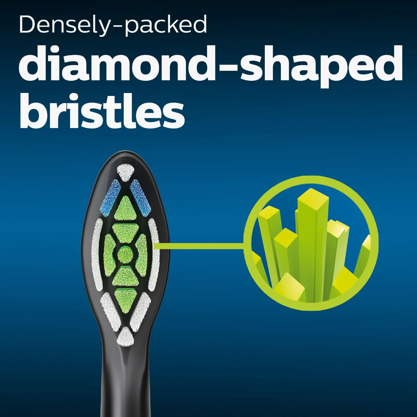 Philips Sonicare Genuine W DiamondClean Toothbrush Heads, 2 Brush Heads, Black, HX6062/95 - Image 6