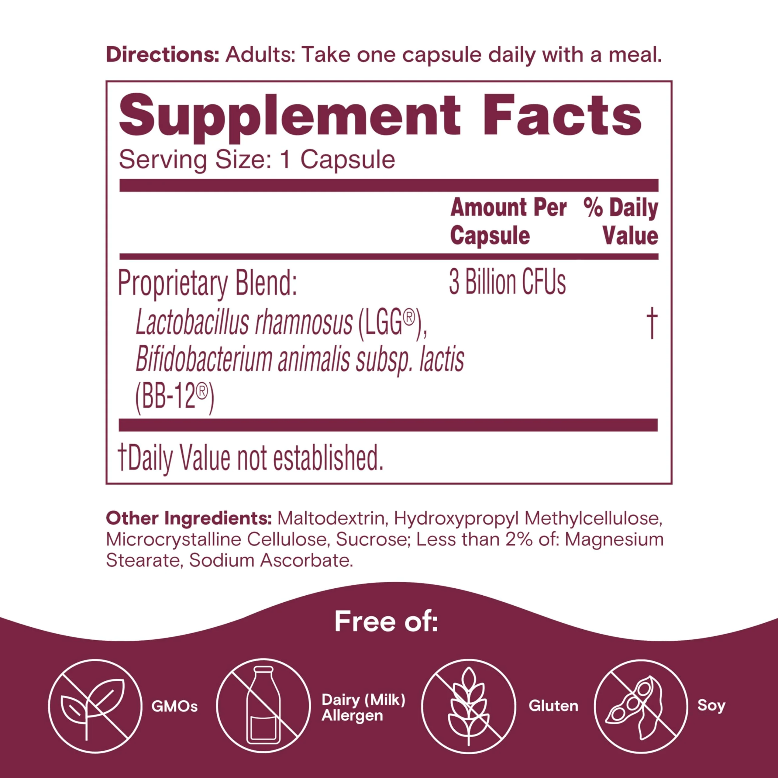 Phillips' Colon Health Daily Probiotic Capsules, 4-in-1 Symptom Defense to help defend against Occasional Gas, Bloating, Constipation, and Diarrhea, Daily Supplement, 60 Count - Image 4