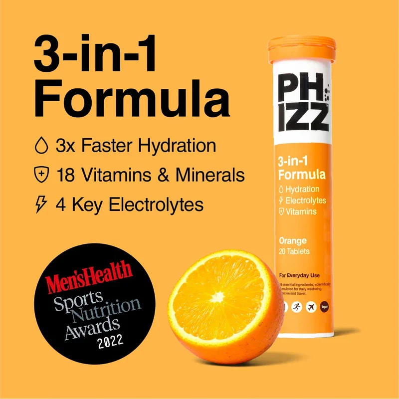 Phizz Electrolytes, Multivitamin & Hydration Tablets - 60 Effervescent Rehydration Electrolyte Tablets - 18 Vitamins & Minerals, Vitamin C, Vegan & Low Calorie - Image 2