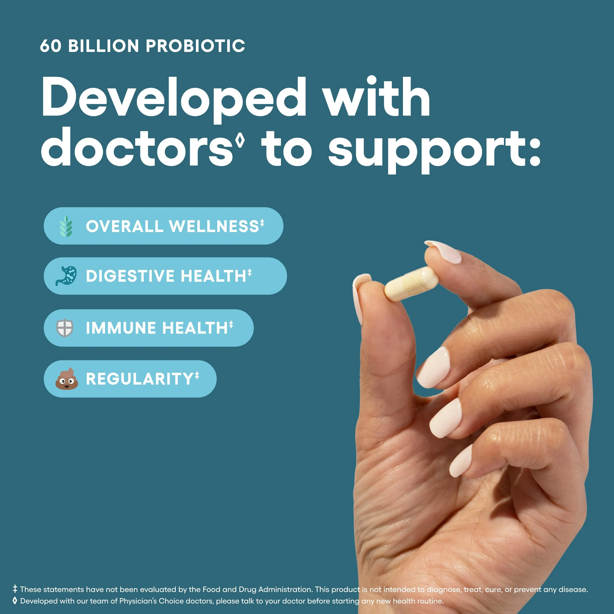 Physician's CHOICE - Optimal Gut Health Bundle: 60 Billion Probiotic 60ct + Digestive Enzyme 180ct for Digestive Comfort and Immune Support - Value Bundle - Image 7