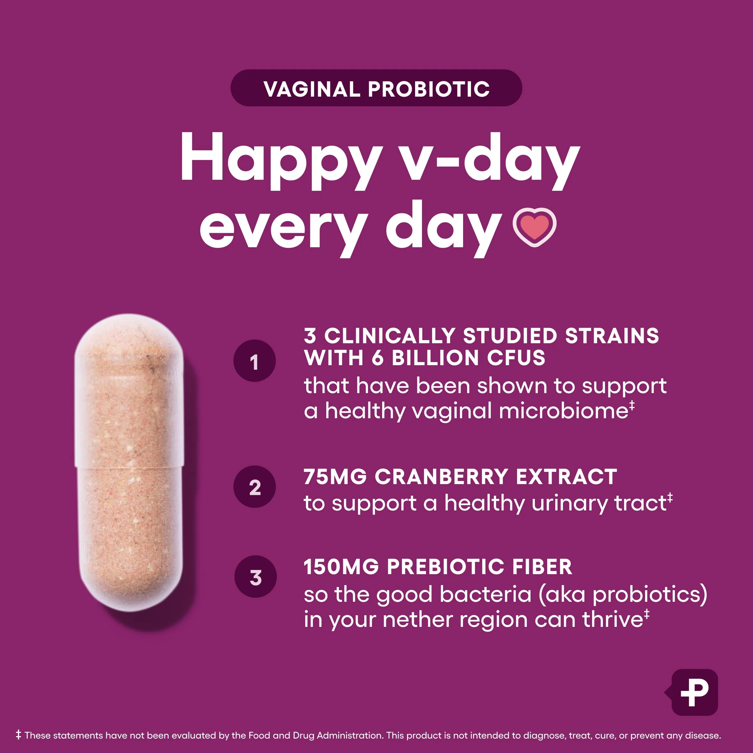 Physician's CHOICE Vaginal Probiotics for Women - pH Balance, Odor Control, Yeast Balance, Vaginal Flora & Feminine Health - 6B CFU with Organic Prebiotics and Cranberry Extract - 60 CT - Image 5