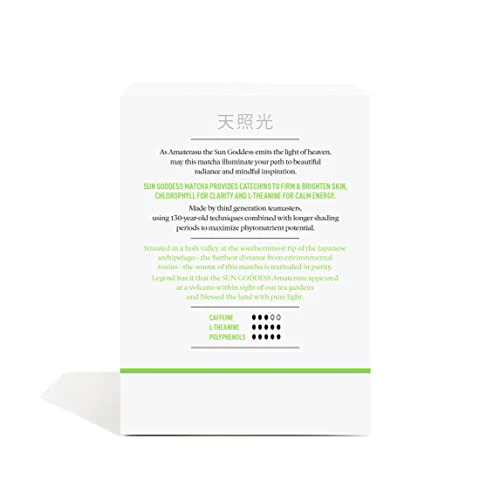 Pique Organic Sun Goddess Matcha - Ceremonial Grade Matcha Green Tea Powder, Supports Radiant Skin, Calm Energy - 28 Single Serve Sticks (Pack of 1) - Image 8