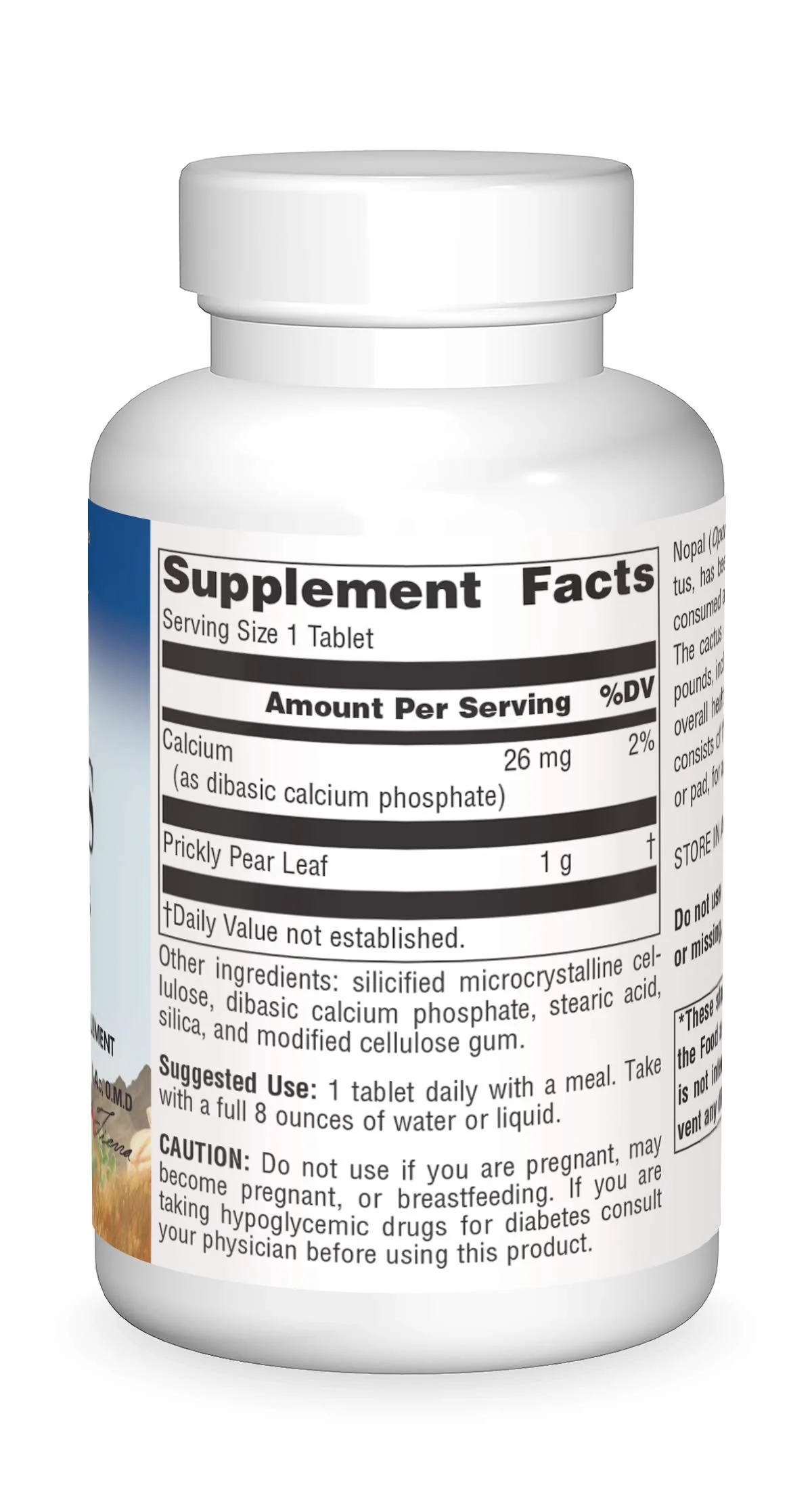 Planetary Herbals Full Spectrum Nopal Cactus, Prickly Pear Cactus, 1000 mg, with Prickley Pear Leaf - 120 Tablets - Image 5