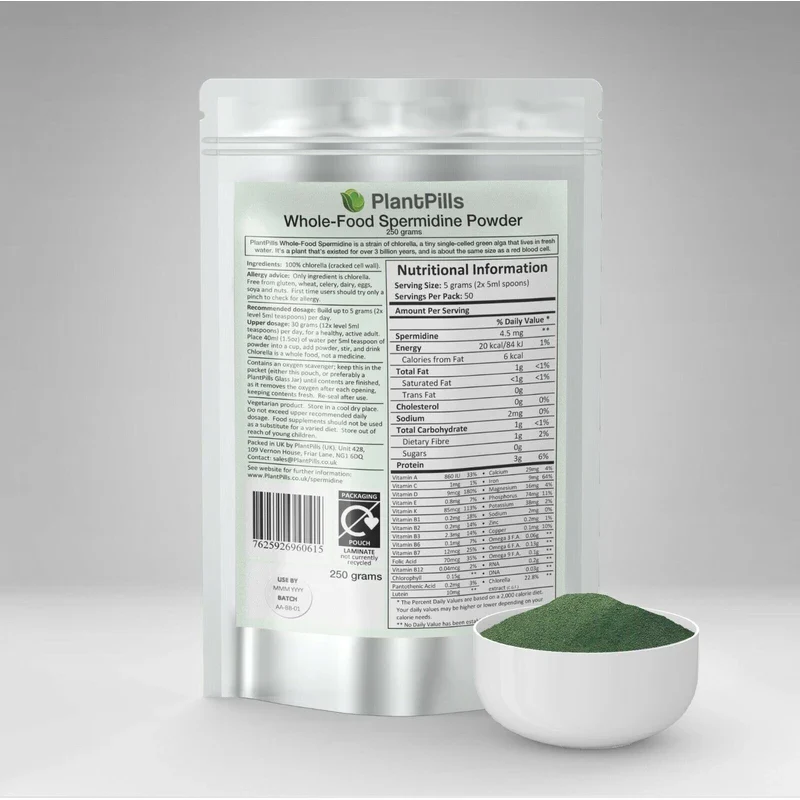 PlantPills 1kg PlantPills Whole Food Spermidine Powder Lab Verified at 240mg/250g - Image 2