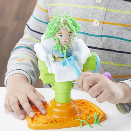 Play-Doh Buzz 'n Cut Fuzzy Pumper Barber Shop Set, Electric Buzzer, 5 Colors of 2-Ounce Cans, Preschool Toys, Christmas Gifts Girls & Boys, Ages 3+ (Amazon Exclusive) - Image 19