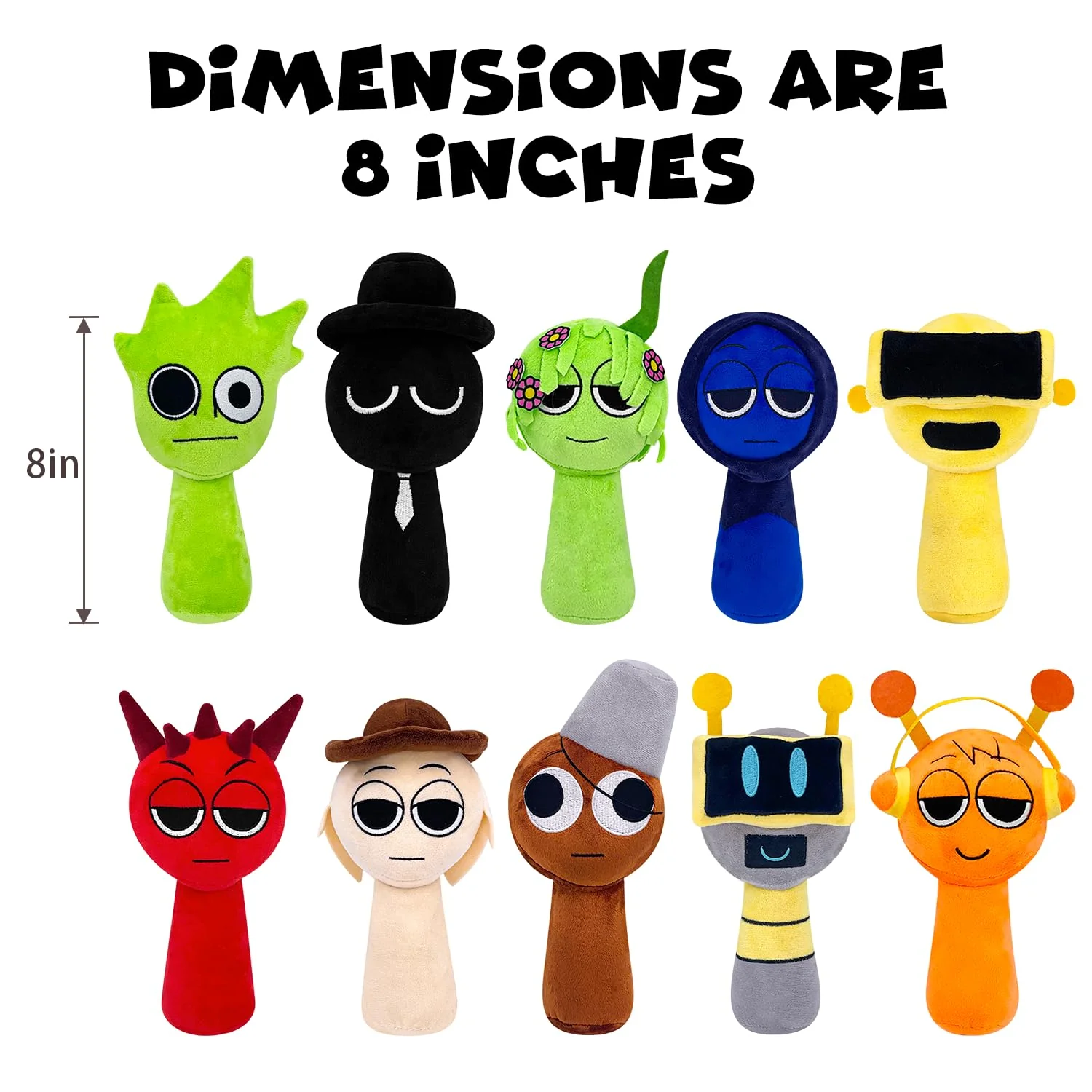 Plush Toys, Horror Games Plushies Toy for Fans, Soft Stuffed Animal Pillow Figure Doll Christmas Birthday Gifts for Adult Kids (10 Pcs) - Image 6