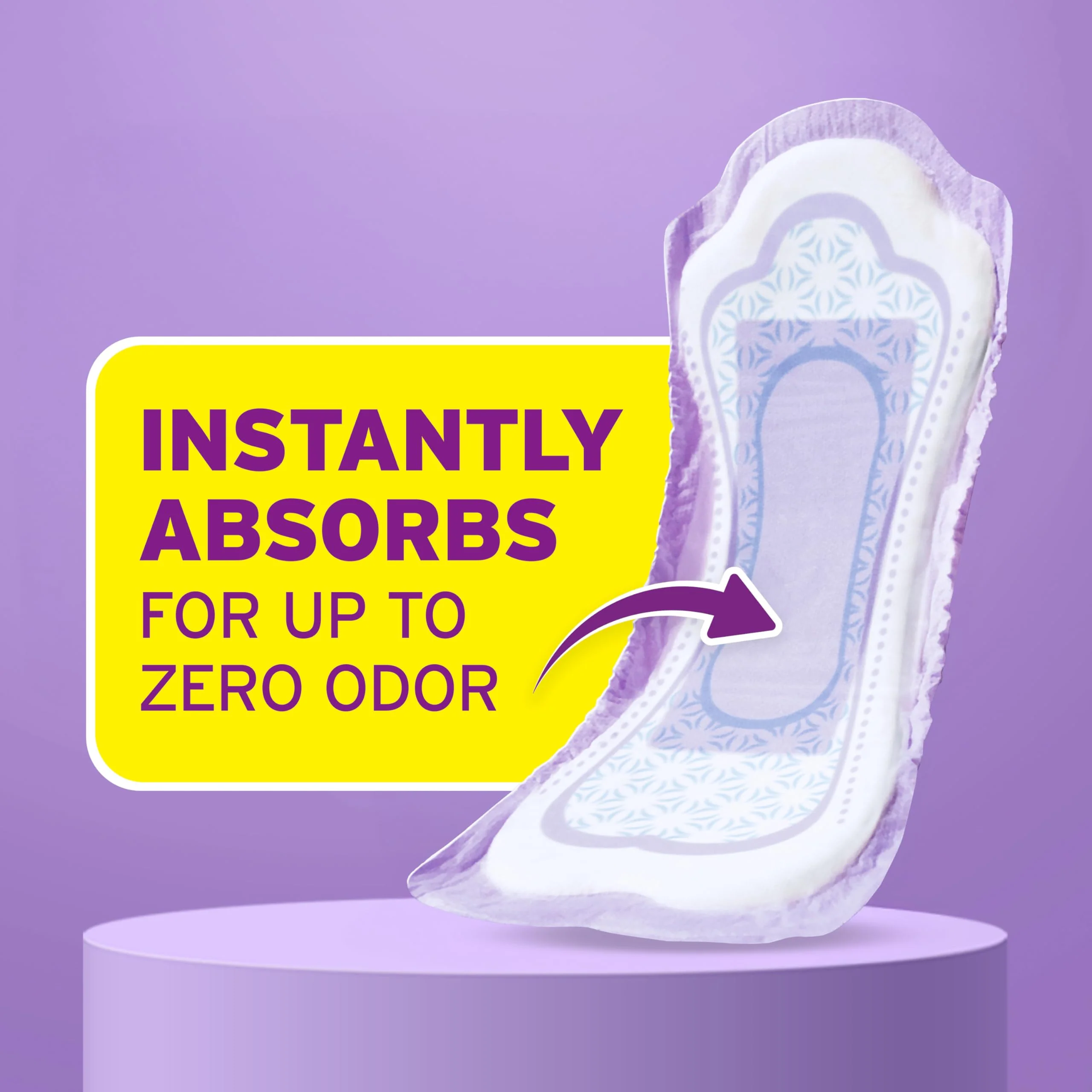 Poise Incontinence & Postpartum Pads for Bladder Leaks, 5 Drop Maximum Absorbency, Long Length, 84 Count, Packaging May Vary - Image 5
