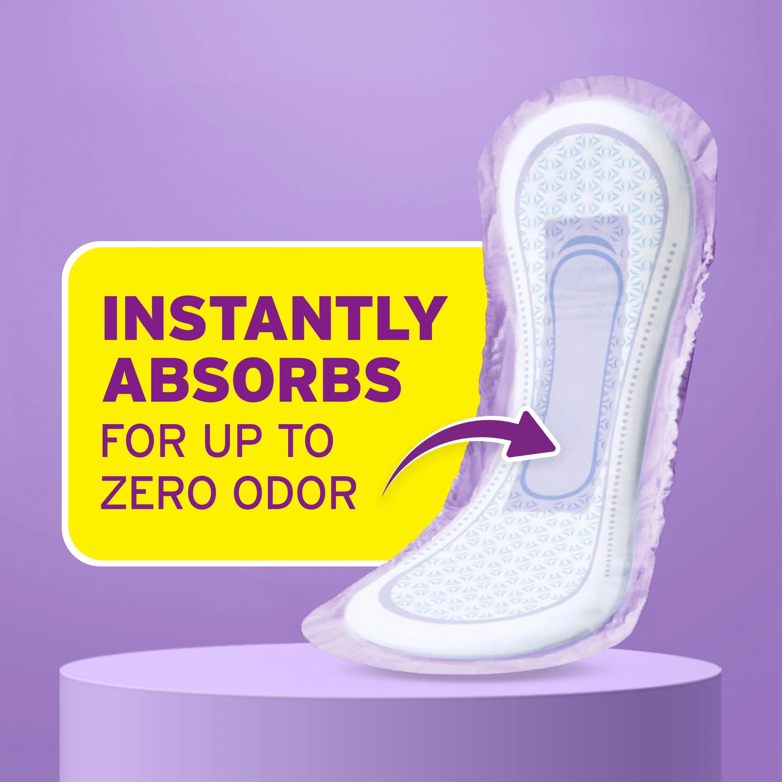 Poise Incontinence & Postpartum Pads for Bladder Leaks, 7 Drop Ultra Absorbency, Long Length, 78 Count, Packaging May Vary - Image 5