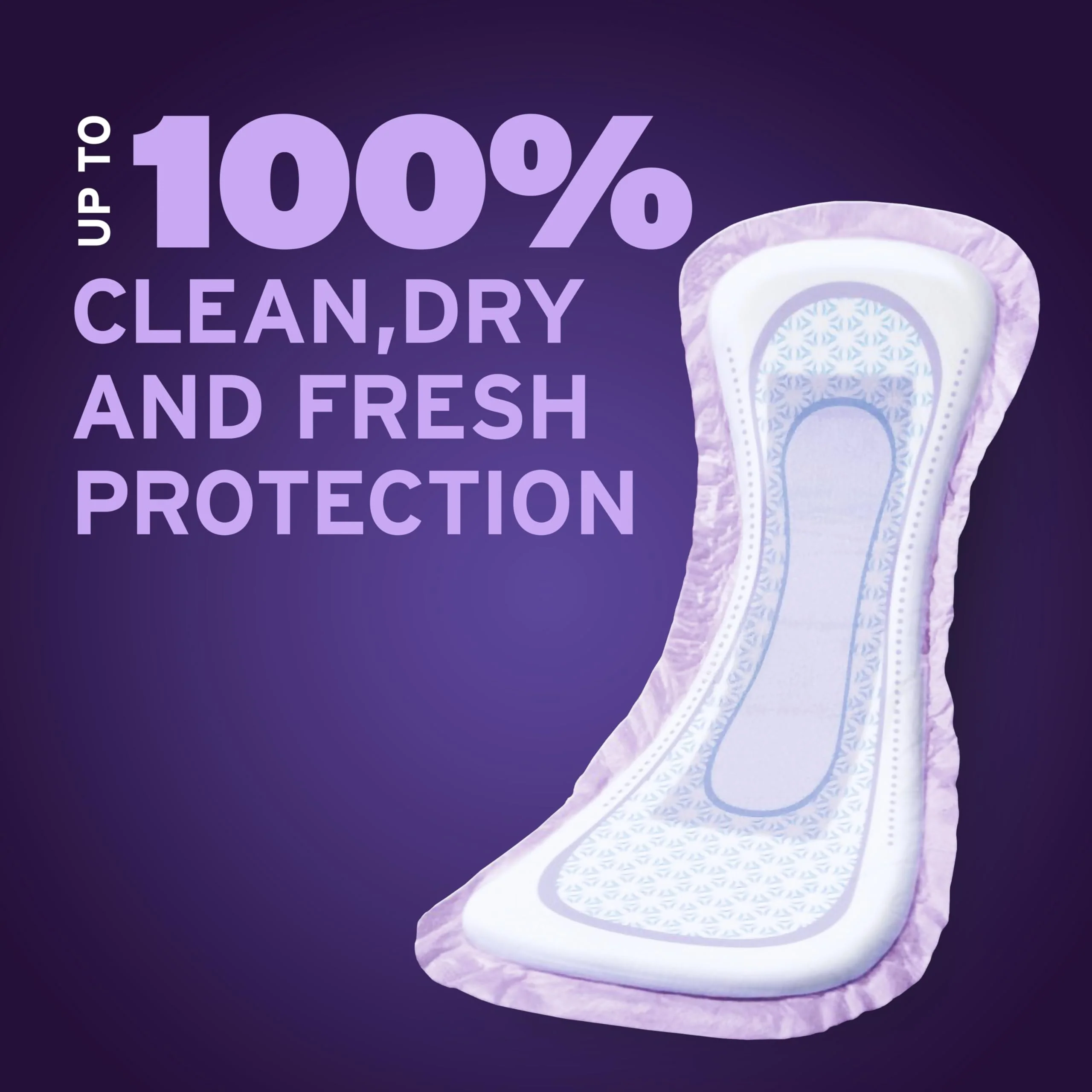 Poise Overnight Incontinence & Postpartum Pads for Bladder Leaks, 8 Drop Extra Coverage, 96 Count, Packaging May Vary - Image 2