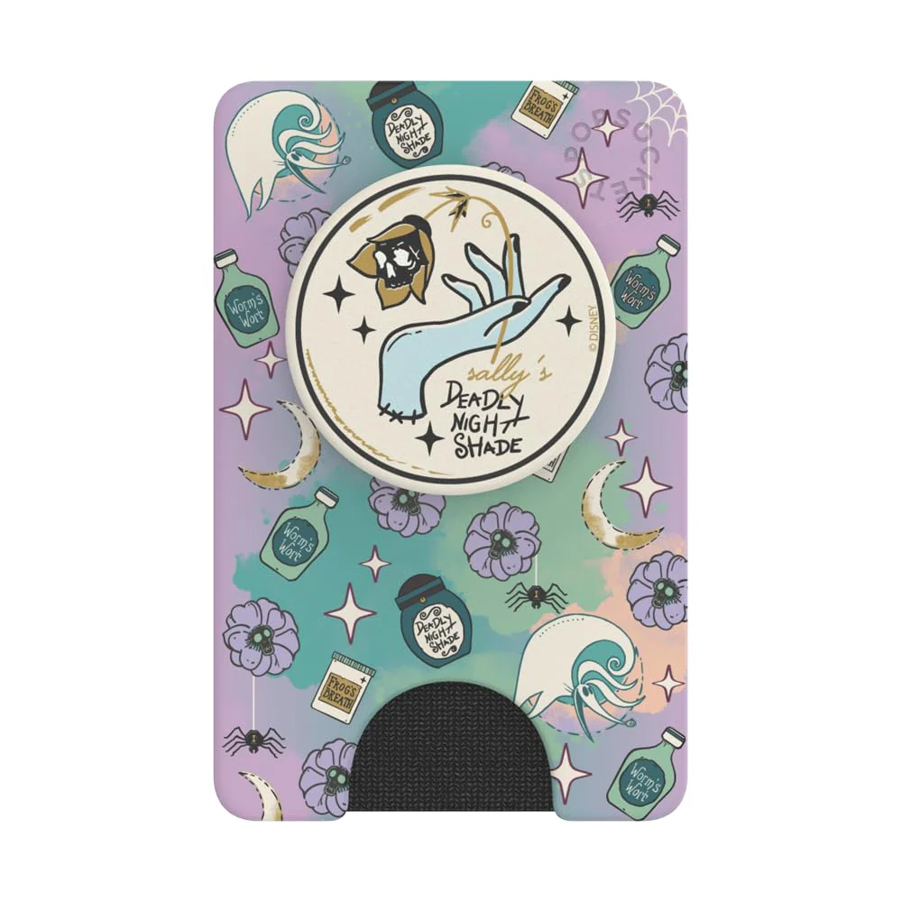 PopSockets Phone Wallet with Expanding Kickstand, Phone Card Holder, Nightmare Before Christmas - Sally'S Deadly Nightshade - Image 3