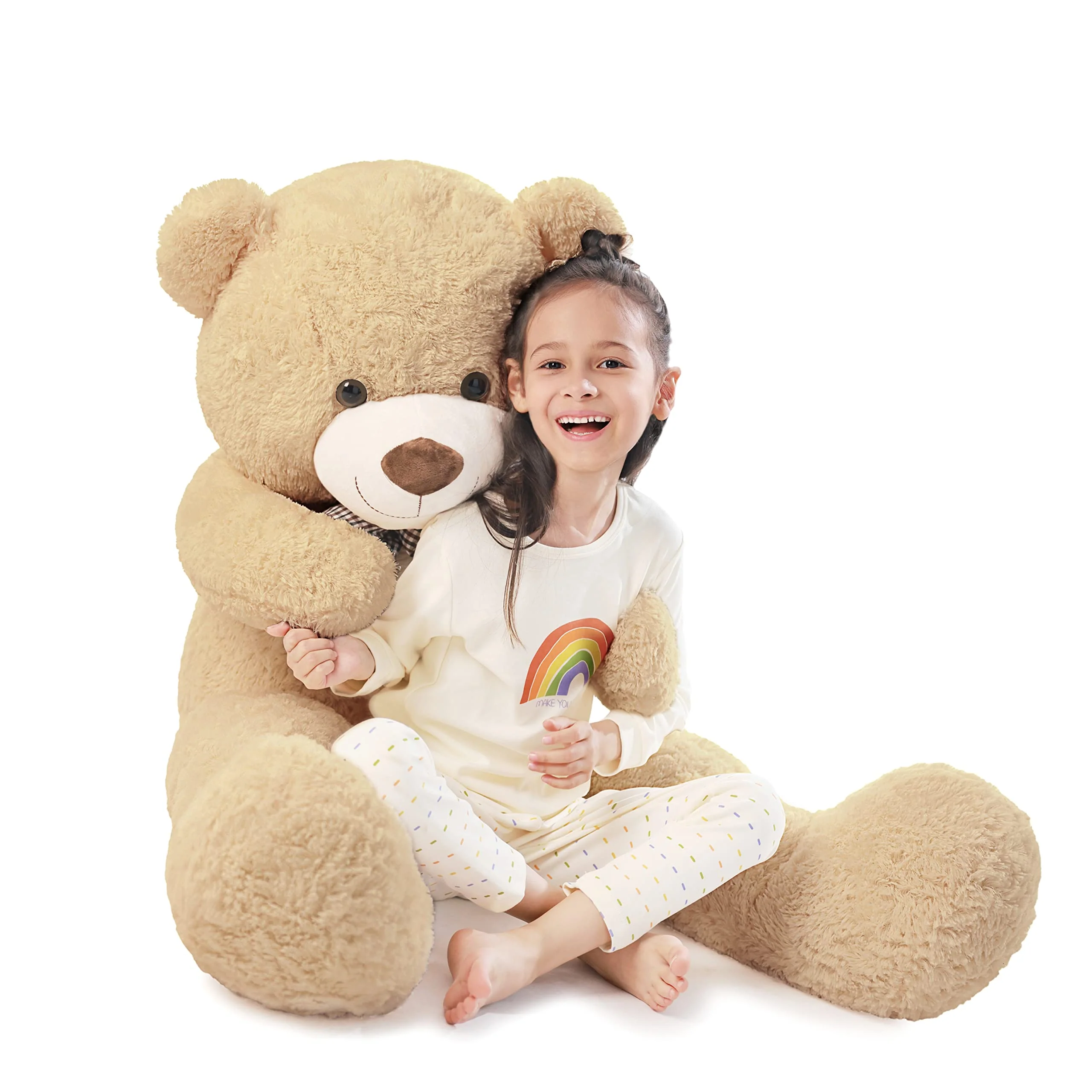 Poutmac 47 inch Giant Teddy Bear Stuffed Animal Brown Big Plush Teddy Bear Valentine's Gift for Girlfriend Soft Stuffed Bear Animals for Christmas,Birthday,Mother's Day - Image 5