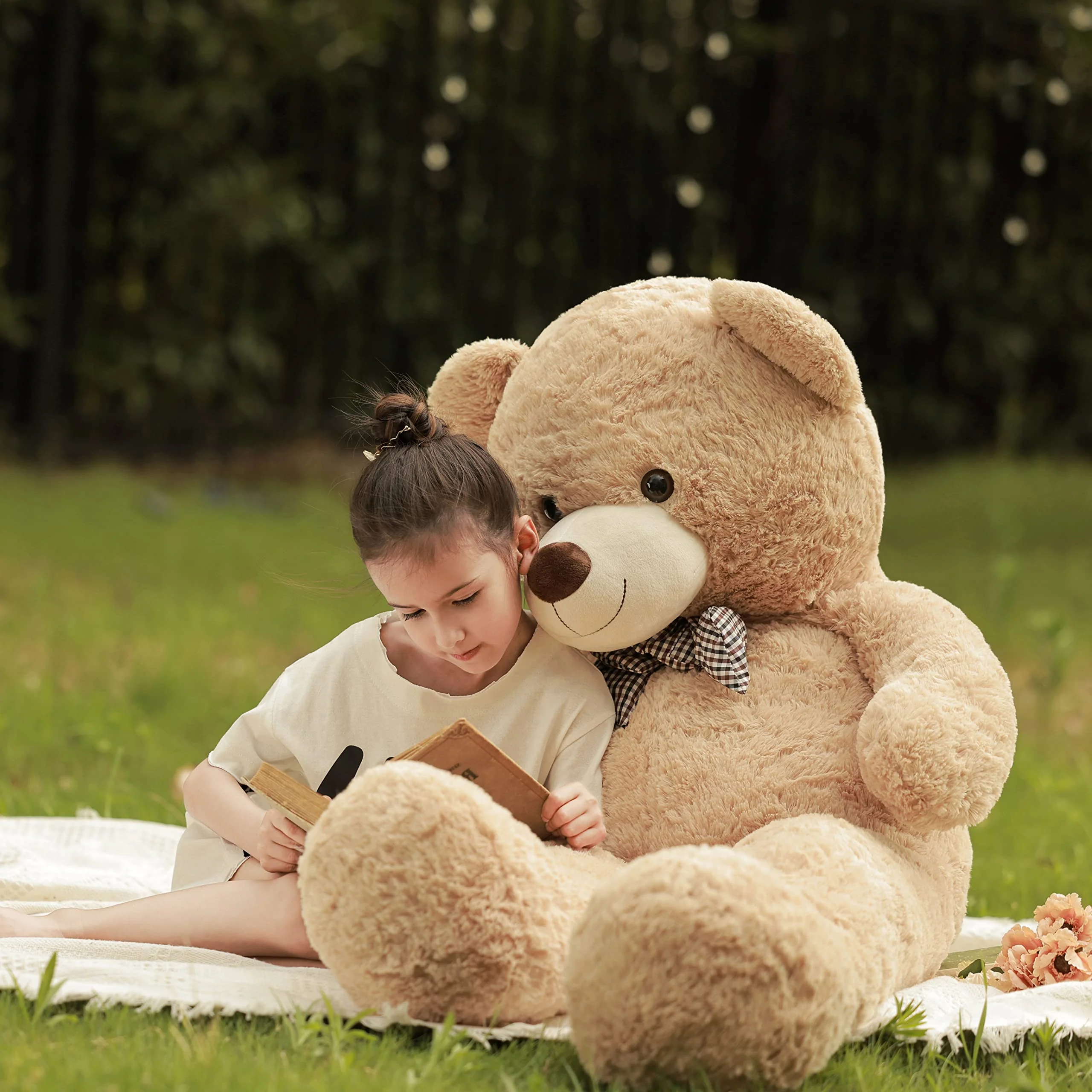 Poutmac 47 inch Giant Teddy Bear Stuffed Animal Brown Big Plush Teddy Bear Valentine's Gift for Girlfriend Soft Stuffed Bear Animals for Christmas,Birthday,Mother's Day - Image 7