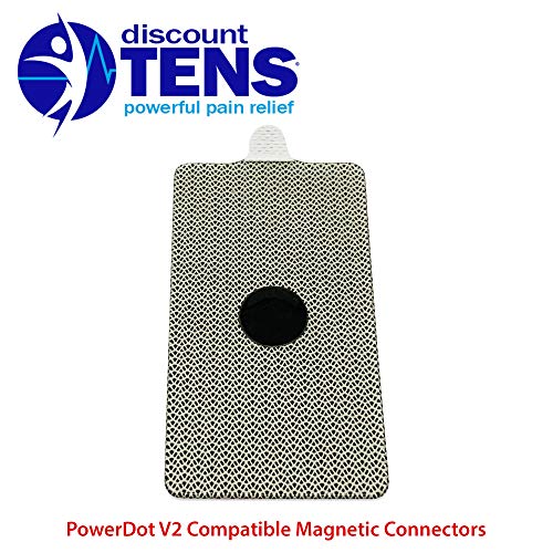 Discount TENS PowerDot 2.0 Compatible Electrodes with Magnetic Connector – 12 Replacement Pads (Version 2 – Magnetic), Red - Image 5
