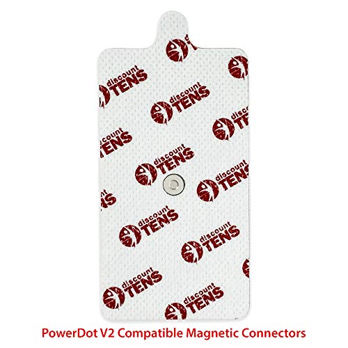 Discount TENS PowerDot 2.0 Compatible Electrodes with Magnetic Connector – 12 Replacement Pads (Version 2 – Magnetic), Red - Image 6