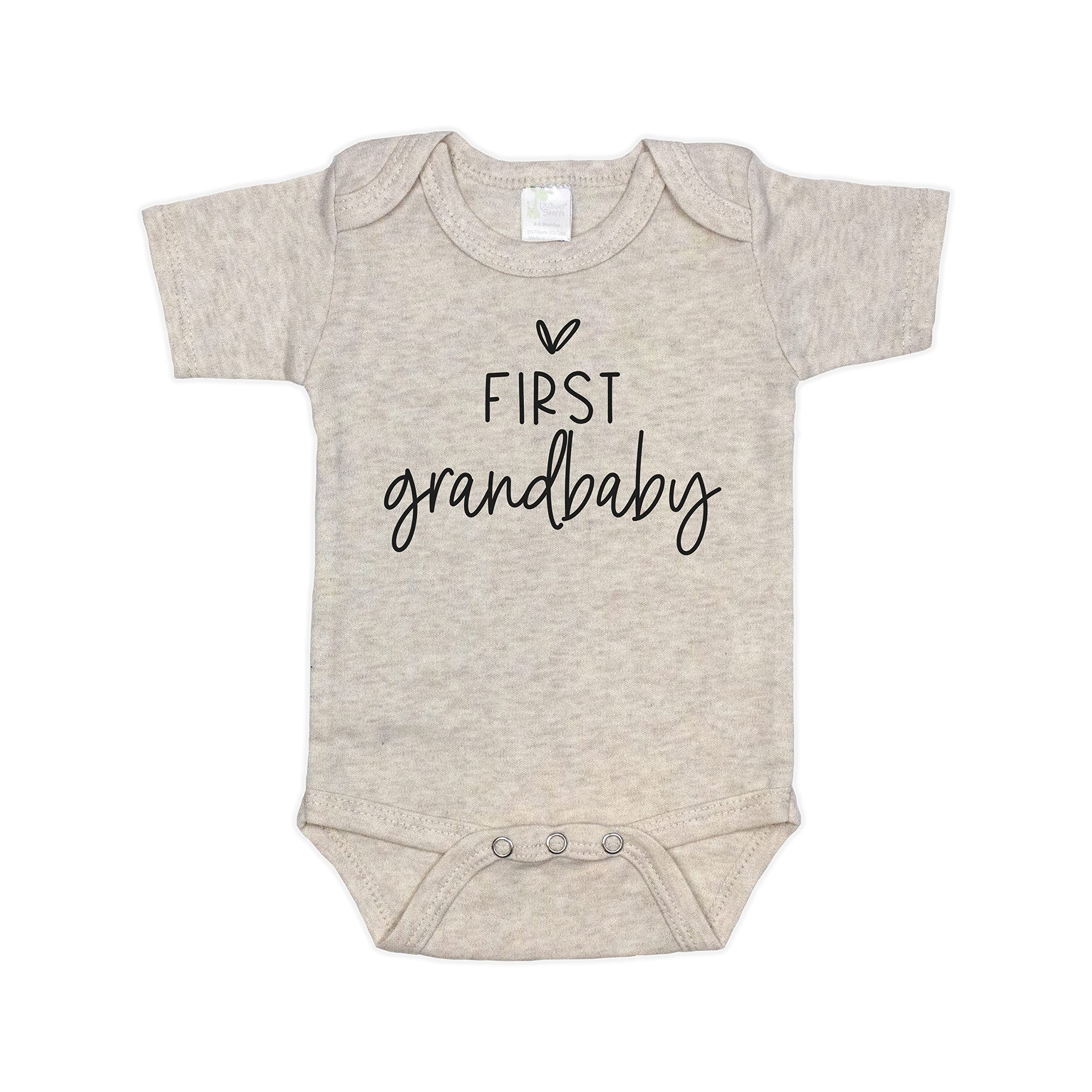 Pregnancy Announcement Infant Bodysuit First Grandbaby Gift for Grandparents | New Baby Surprise (0-3 month, White) - Image 7