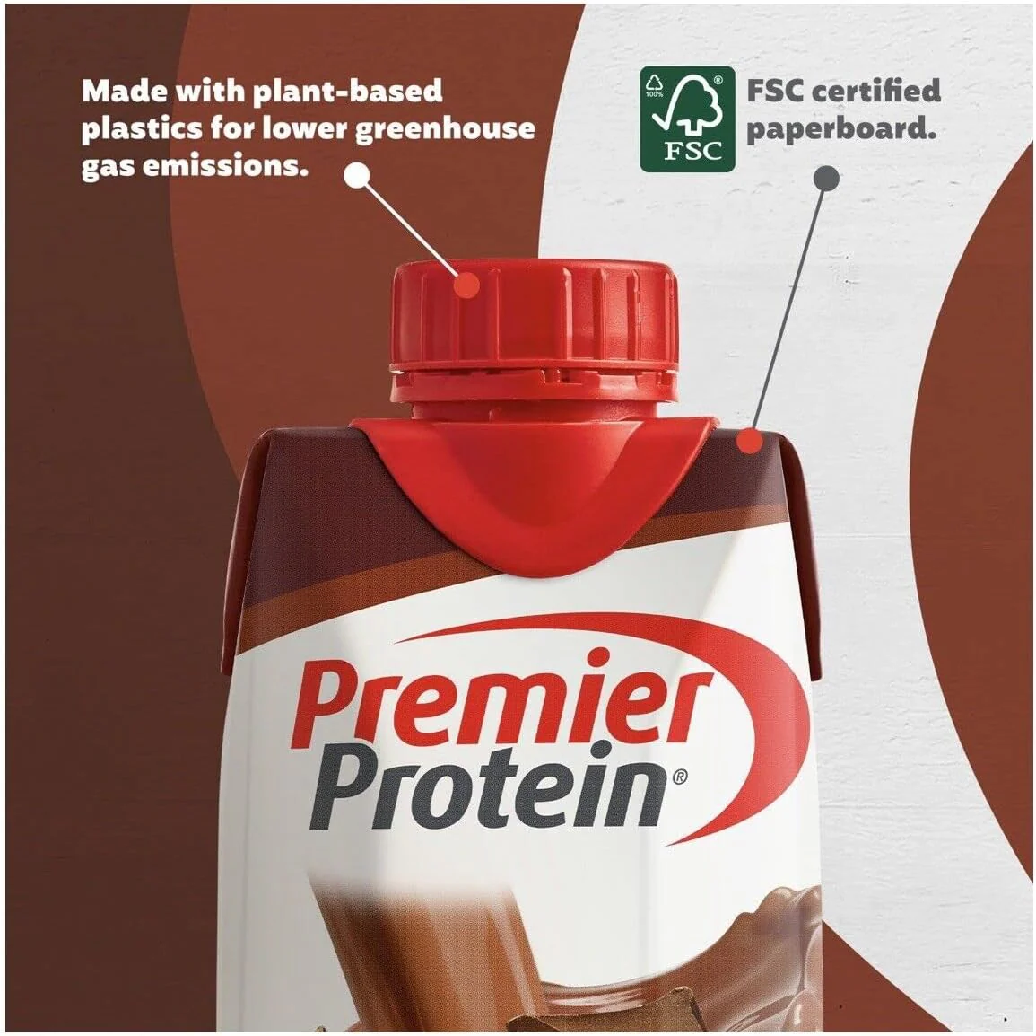 Premier Protein Premier 30g Protein PLUS Energy and Immune Support Shakes, 11 fl oz, 18 Pack, Chocolate Peanut Butter - Image 3