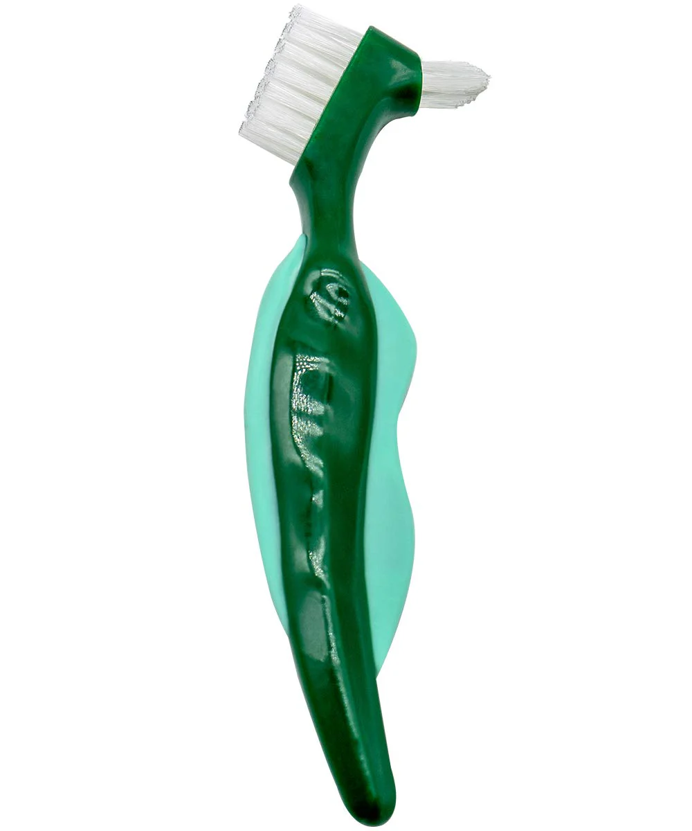 Premium Hard Denture Brush, Multi-Layered Bristles & Portable Double Sided Toothbrush for Denture Care (Pack of 2) - Image 4
