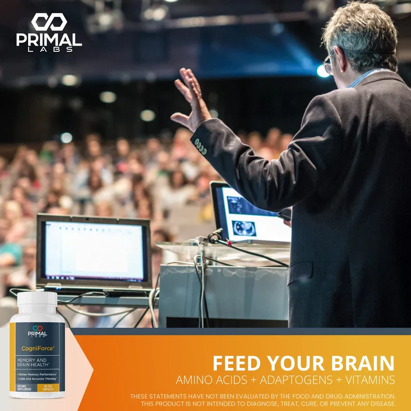 Primal Health CogniForce - Memory & Brain Health - Acetyl L-Carnitine Formula - Better Cognitive Performance - Clarity + Focus + Better Recall + Calm Thinking - Dietary Supplement - 60 Capsules - Image 7