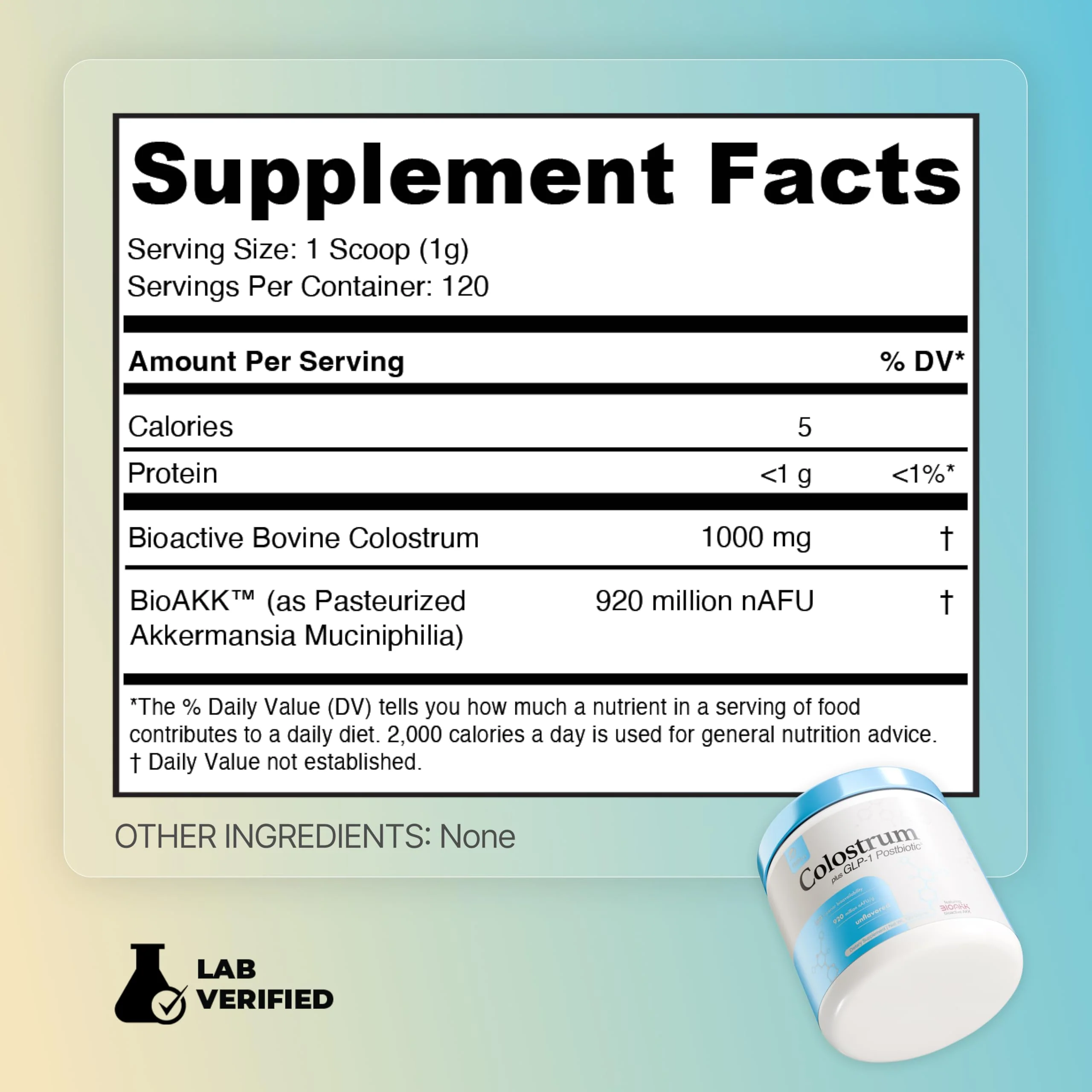 Prime Powders® Colostrum Grass-fed Powder with Akkermansia GLP-1 Probiotic, High IgG, Gut Lining & Immune Support, Growth Factors, Maximum Absorption, Unflavored Supplement (120 Servings) - Image 2
