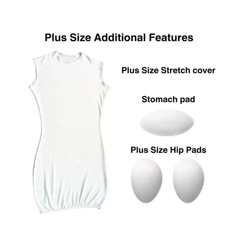 Pro Modular Dress Form Padding Plus Size Kit (24 Pieces) – Adjustable Body Form Padding Set for Sewing and Mannequin – Adult Female Dress Padding – Dress Making and Tailoring Accessories - Image 2