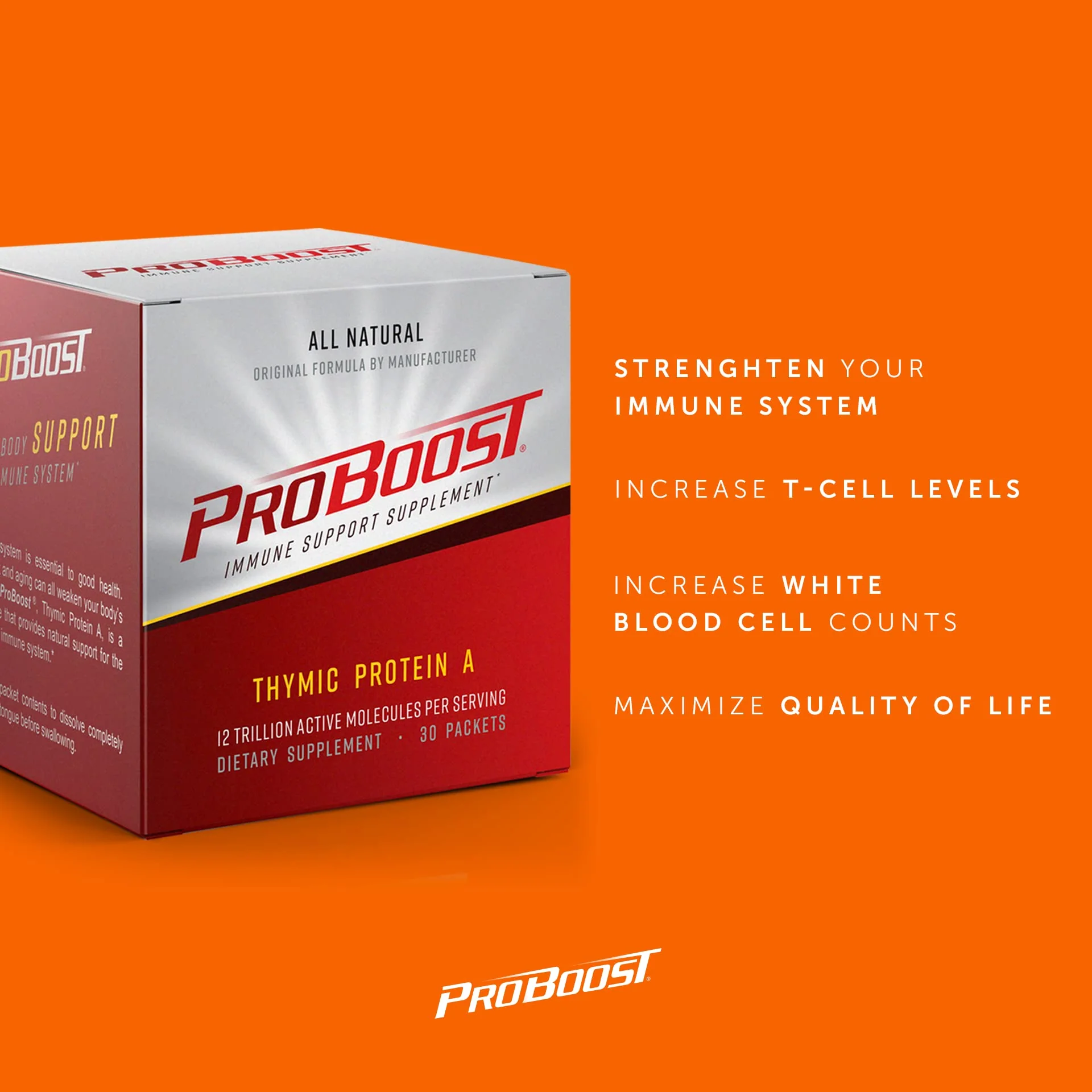 ProBoost Thymic Protein A Powder Packets (4 McG TPA) – Immune System Support Supplement - All Natural, Non-GMO Formula - 30 Packets - Image 6