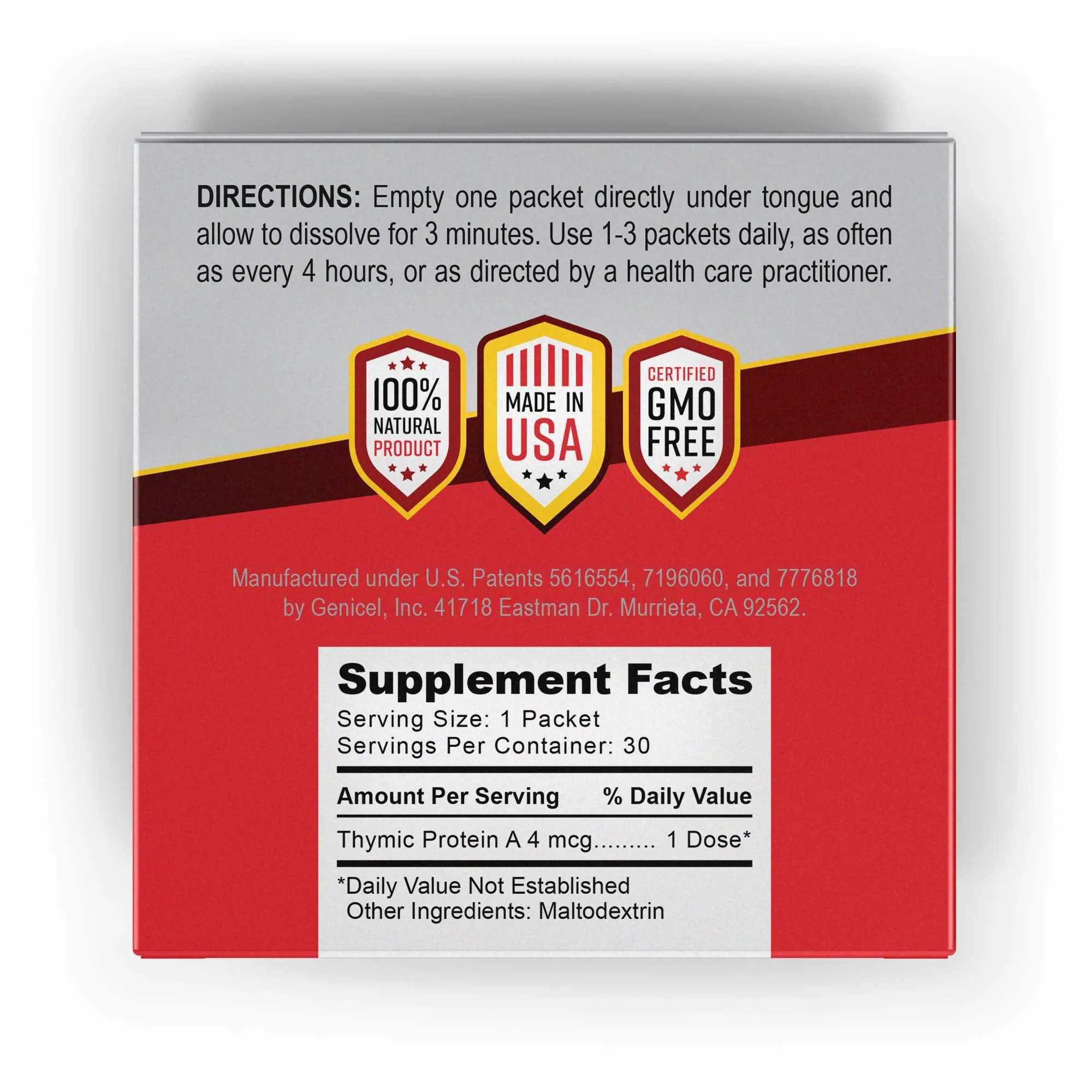ProBoost Thymic Protein A Powder Packets (4 McG TPA) – Immune System Support Supplement - All Natural, Non-GMO Formula - 30 Packets - Image 7