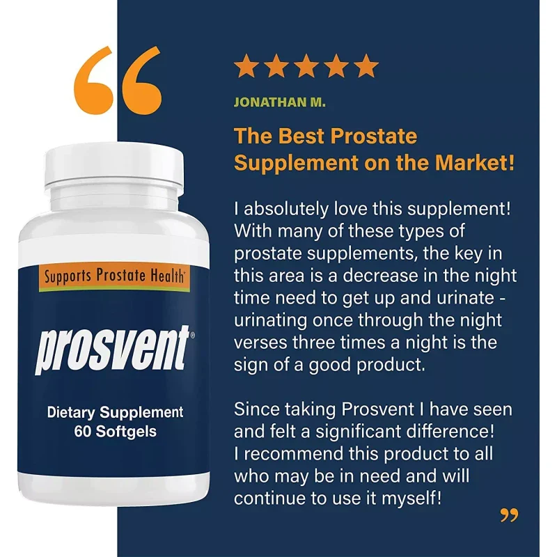 Prosvent Prostate Supplement for Men with Clinically Effective Beta Sitosterol - Image 5