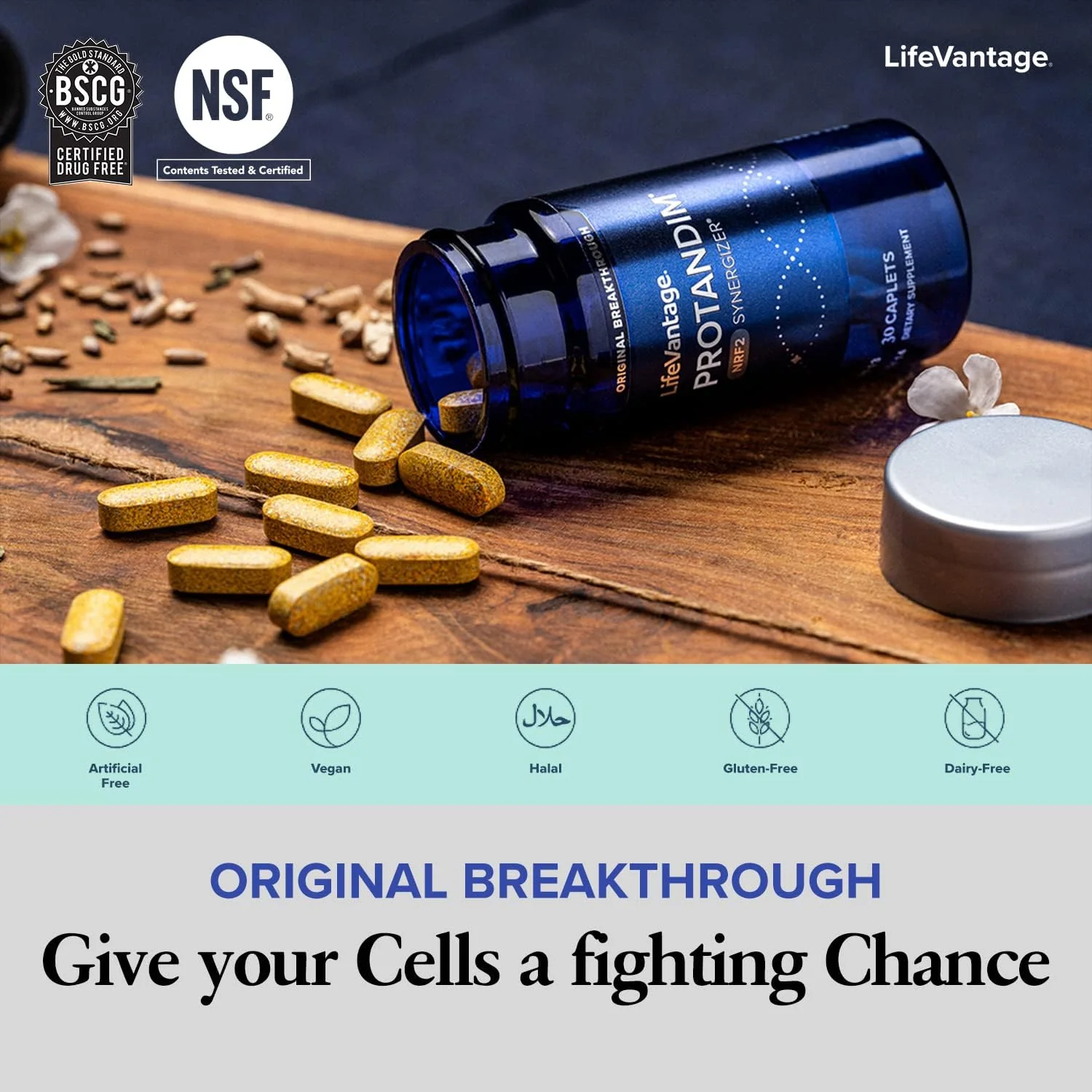 Protandim Nrf2 Synergizer 90 Caps (3 Bottles) Nrf2 Activator, Healthy Aging Supplement, Antioxidants Fight Oxidative Stress, 5 Herb Blend, Supports Cellular Health, Ashwagandha, Turmeric, Milk Thistle - Image 3