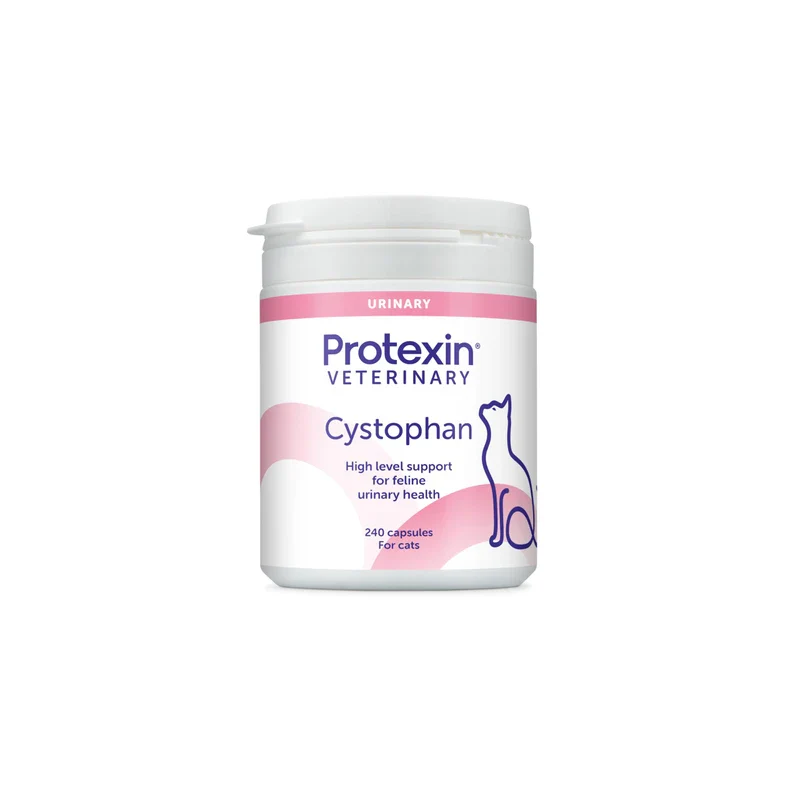 Protexin Veterinary Cystophan Urinary and Bladder Support for Cats, 240 Chicken Flavoured Capsules