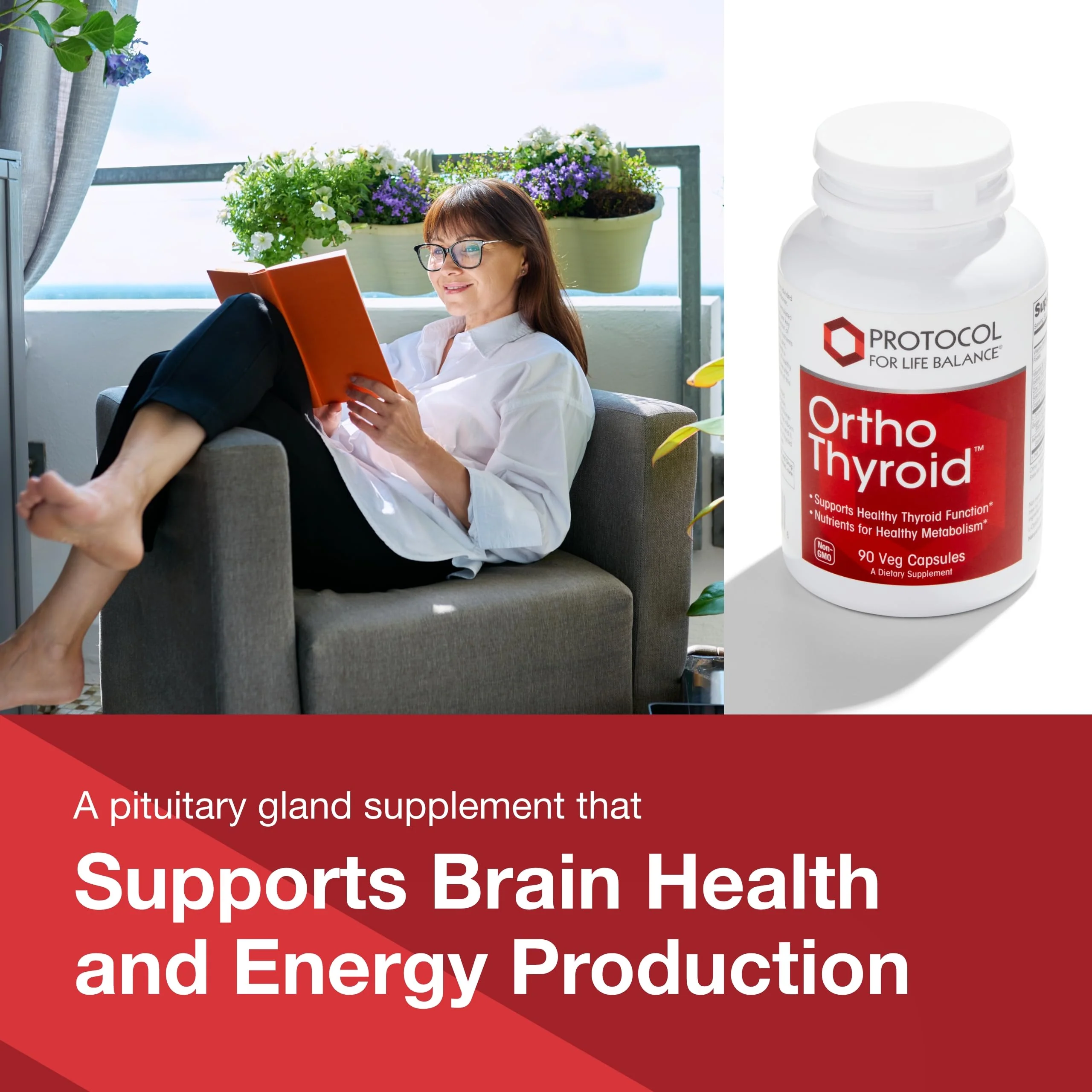 Protocol Ortho Thyroid - Supports Healthy Thyroid Function* - with Ashwagandha, Zinc & Selenium - Non-GMO & Kosher - 90 Veg Capsules - Image 8
