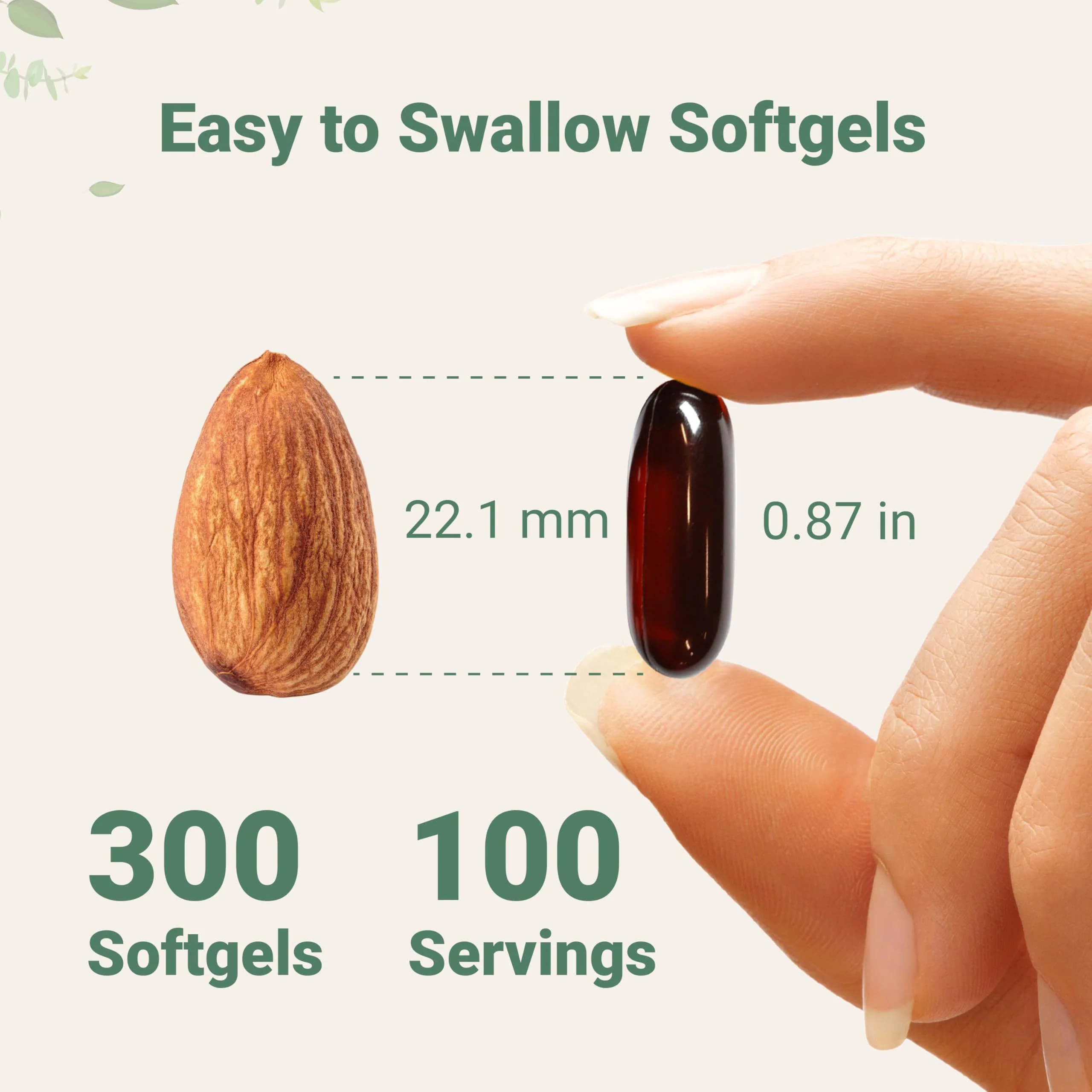 Pumpkin Seed Oil with Saw Palmetto, 3000mg Per Serving, 300 Softgels | Cold Pressed, Pure Virgin Oil, Essential Fatty Acids & Phytosterols | Supports Hair, Urinary, Bladder & Prostate Health | Non-GMO - Image 8